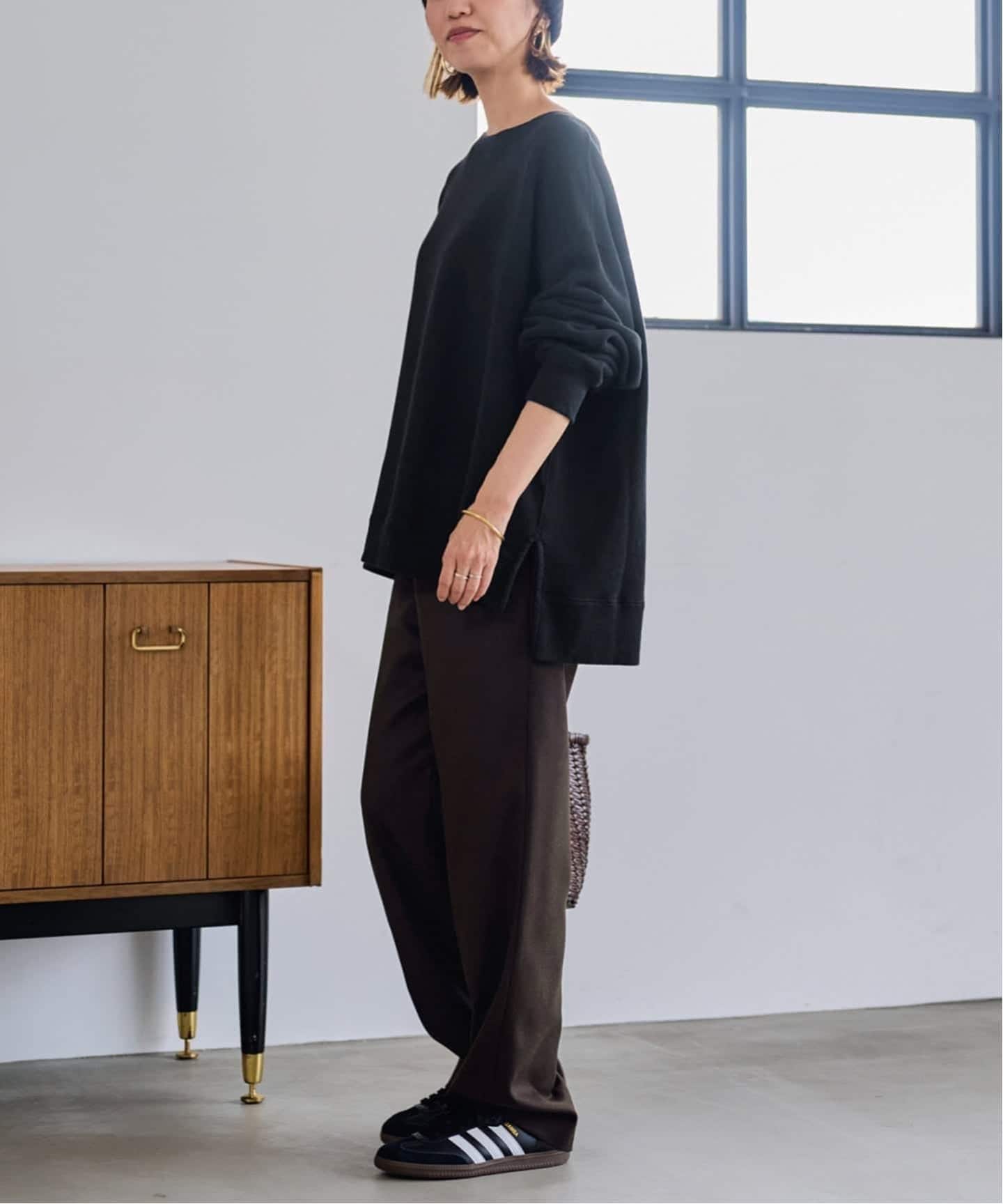 FRAMeWORK ボートネックワイドスウェット3 FRAMeWORK ボートネックワイドスウェット3 ≪一部カラーWEB限定 / 追加