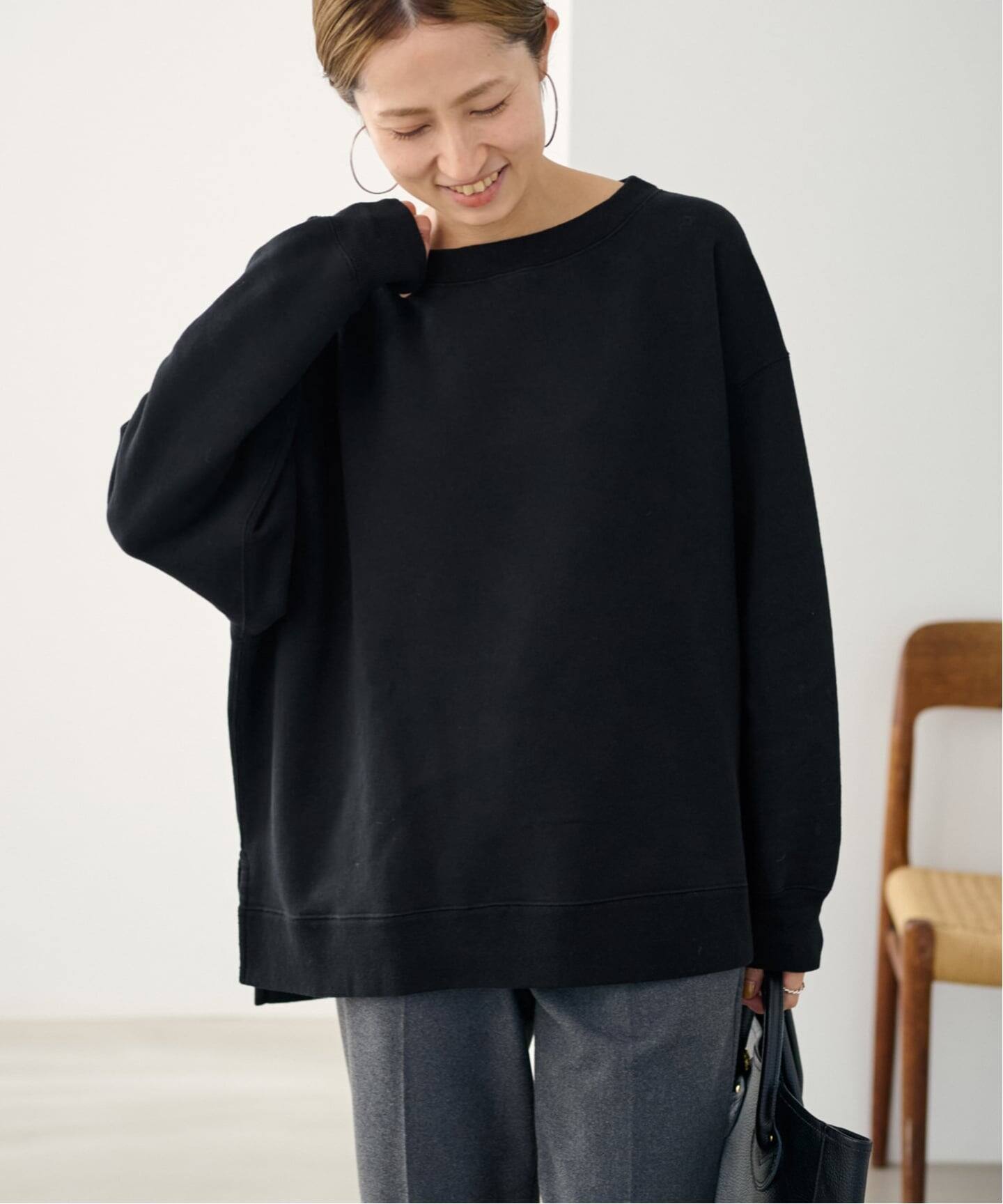 ≪一部カラーWEB限定 / 追加予約≫ボートネックワイドスウェット