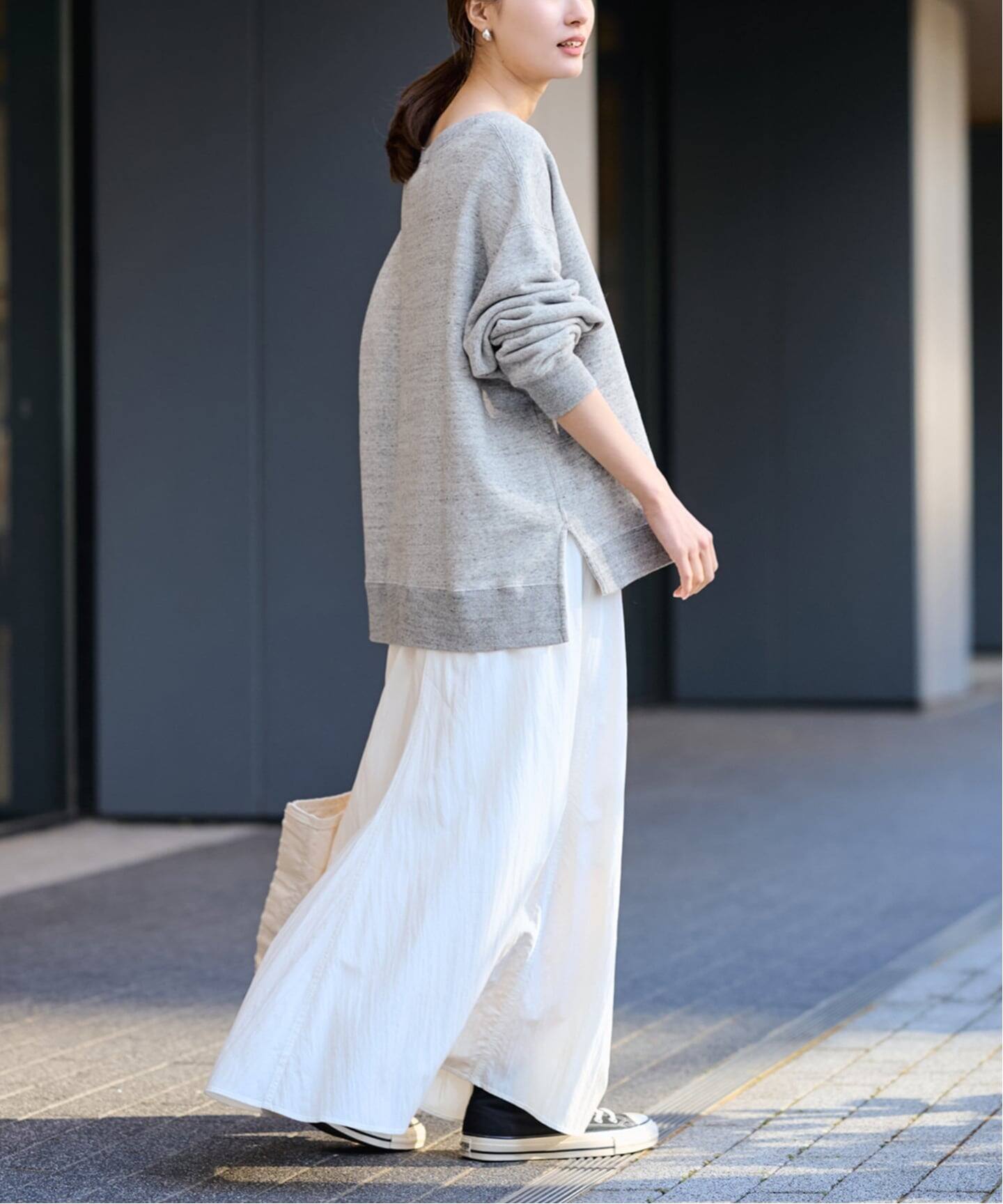 ≪一部カラーWEB限定 / 追加≫ボートネックワイドスウェット 