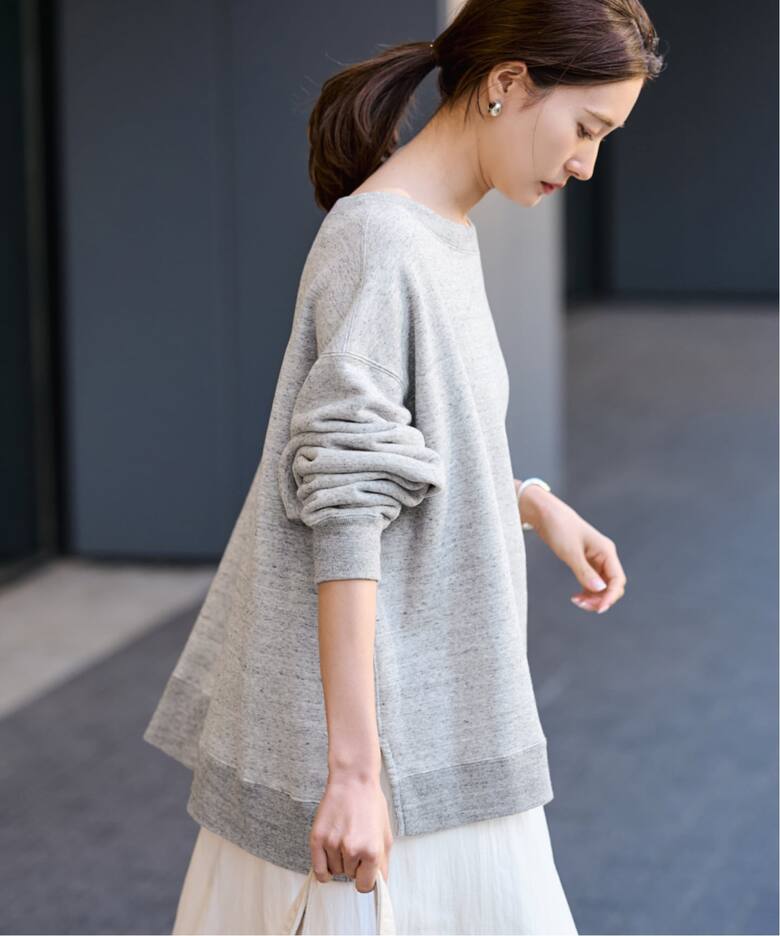 ≪一部カラーWEB限定 / 追加≫ボートネックワイドスウェット 