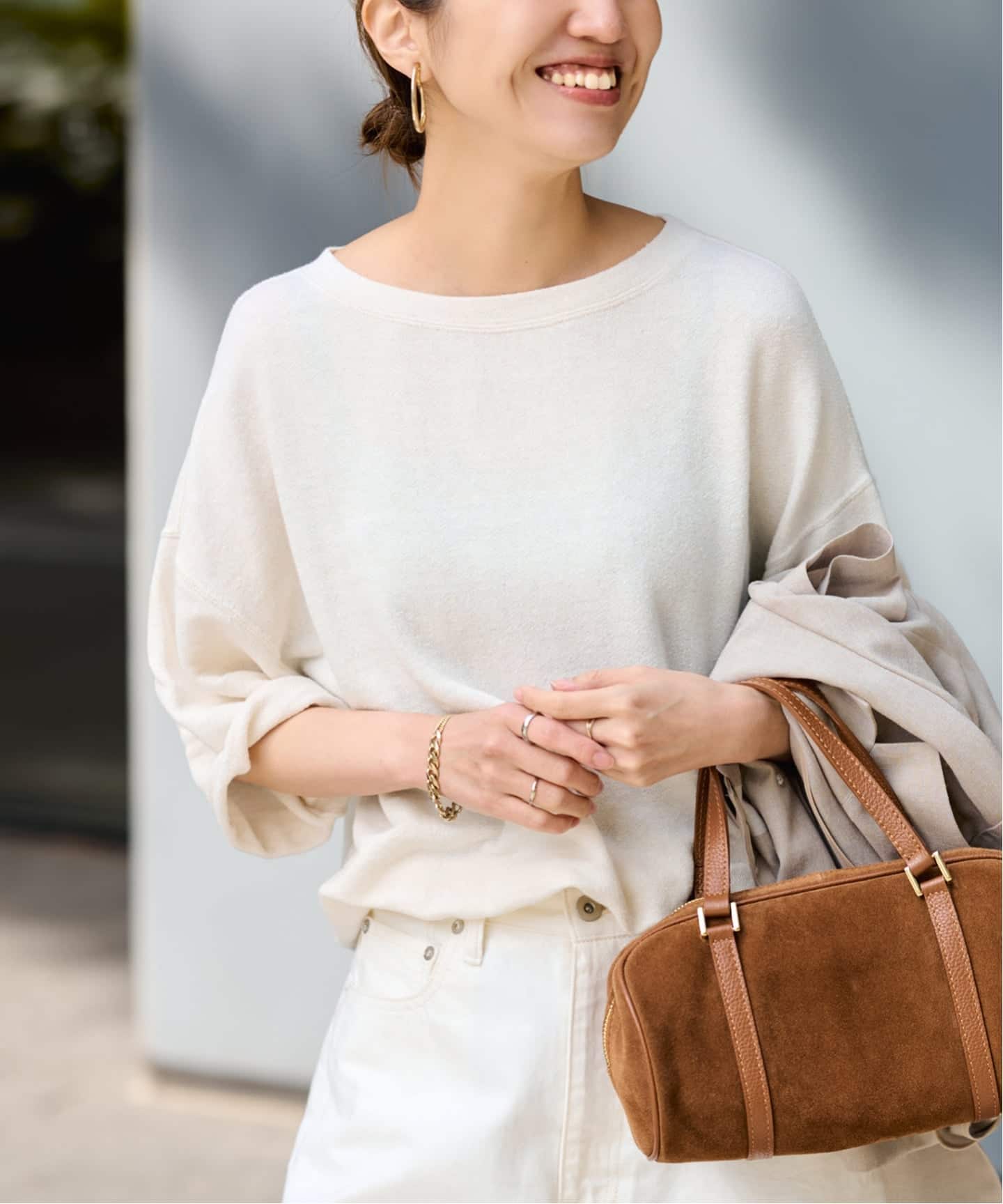 【FRAMeWORK】LINEN TERRY LOOSEプルオーバー ≪WEB先行 / 追加≫LINEN TERRY LOOSEプルオーバー（Tシャツ