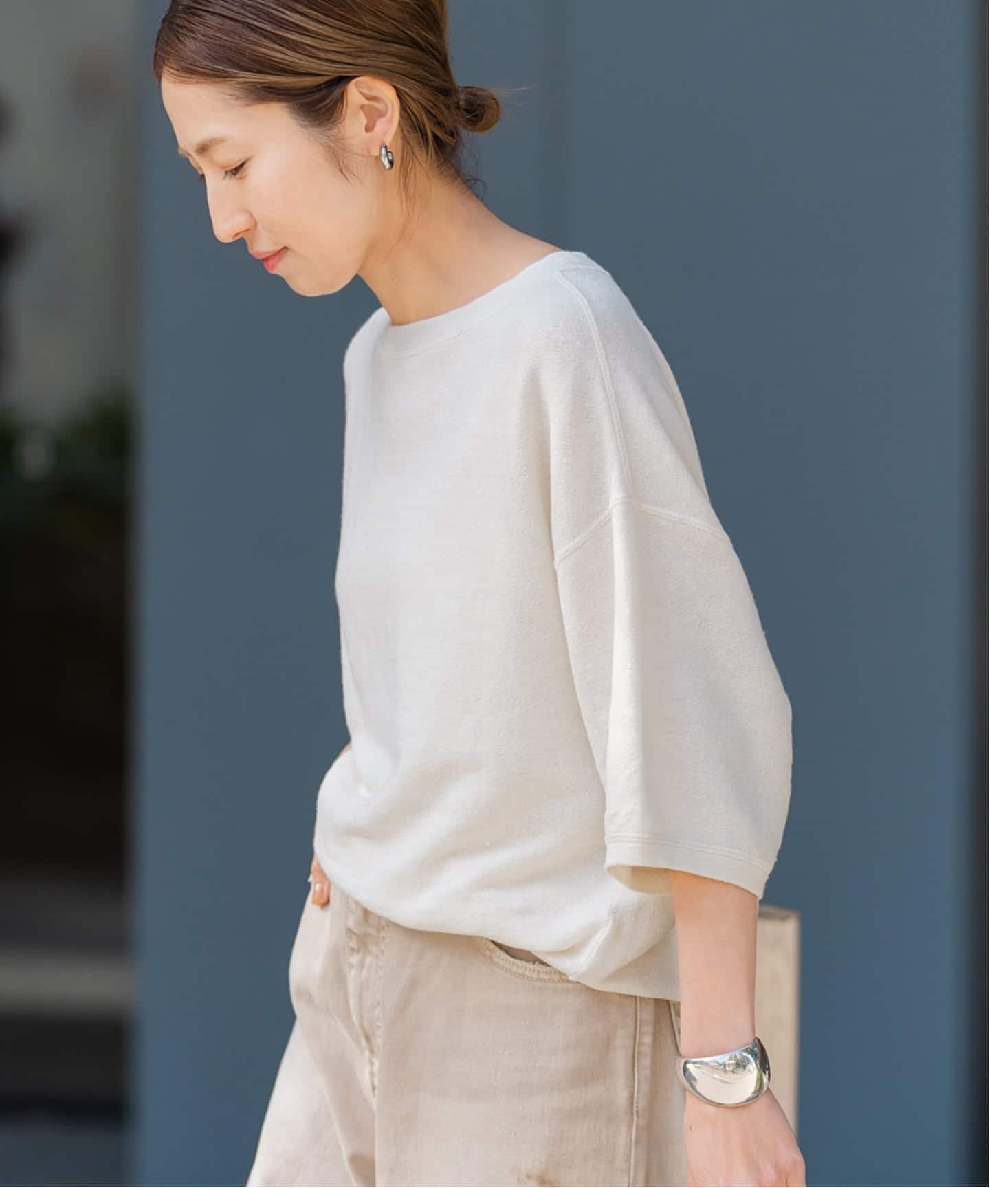 ≪WEB先行 / 追加≫LINEN TERRY LOOSEプルオーバー(Tシャツ ≪WEB先行 / 追加≫LINEN TERRY LOOSEプルオーバー(Tシャツ