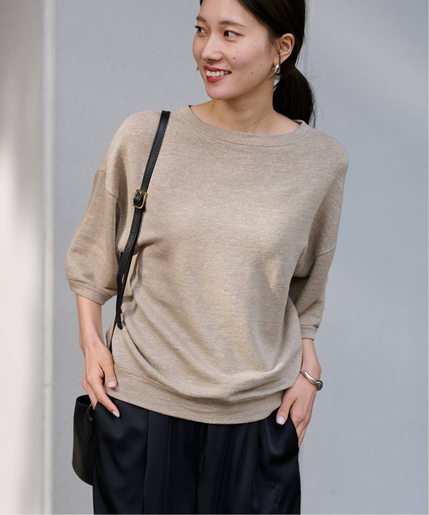 ≪WEB先行 / 追加≫LINEN TERRY LOOSEプルオーバー（Tシャツ