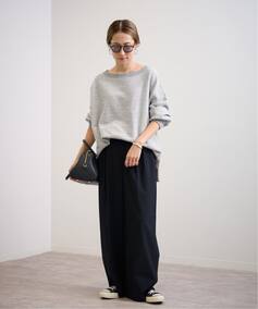 ≪一部カラーWEB限定 / 追加≫ボートネックワイドスウェット 