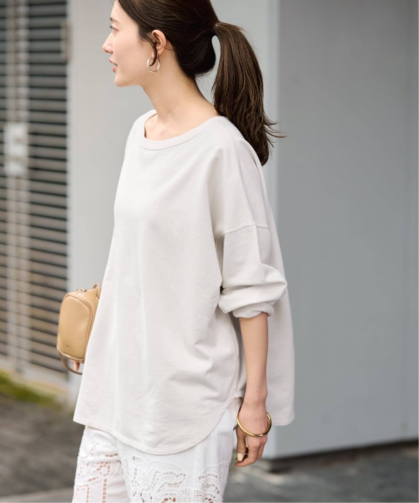 ウェットオゾン加工インレーL/Tee(Tシャツ/カットソー)|FRAMeWORK ウェットオゾン加工インレーL/Tee(Tシャツ/カットソー)|FRAMeWORK