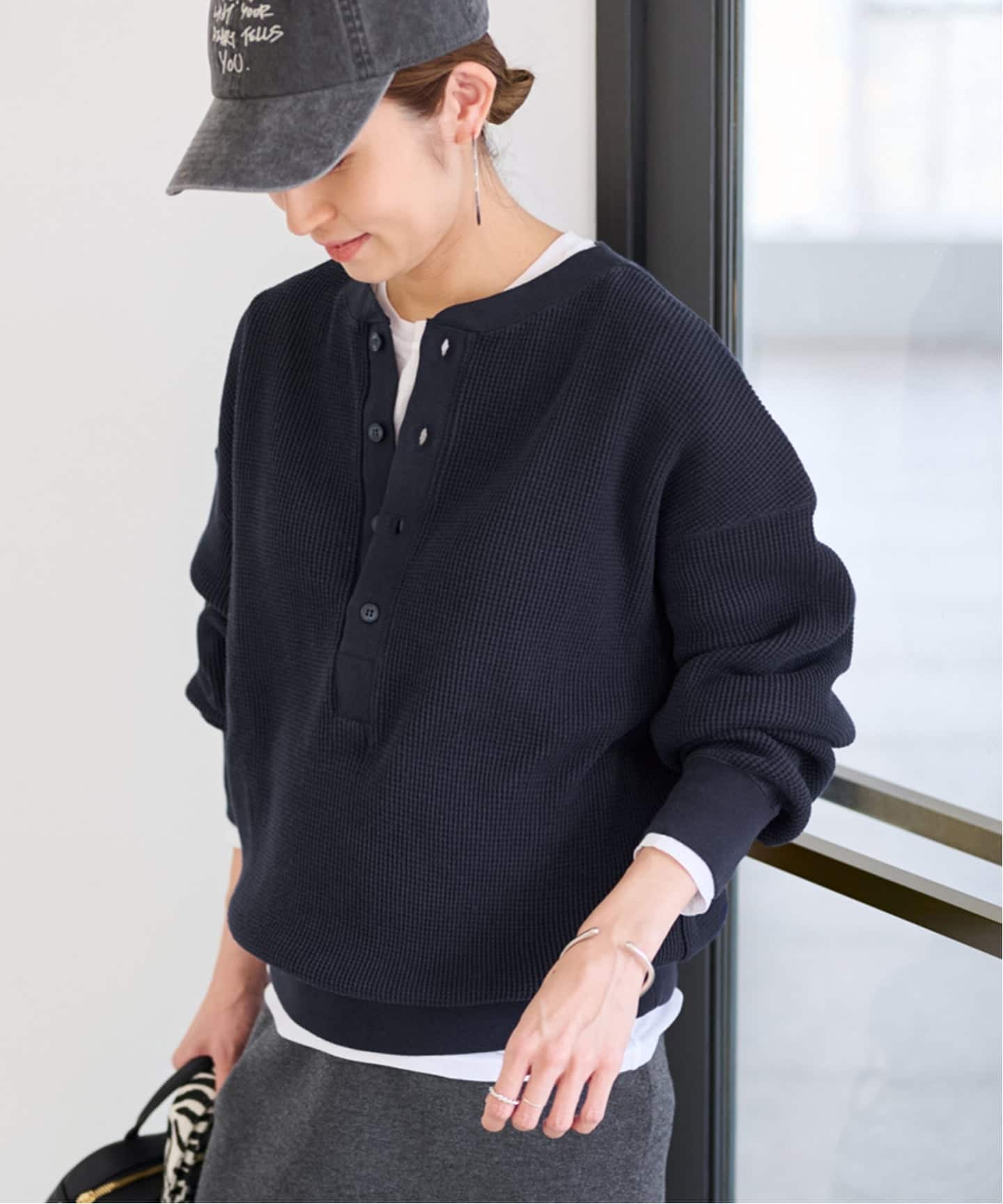 ≪WEB限定 / 追加予約≫ワッフルヘンリープルオーバー（Tシャツ