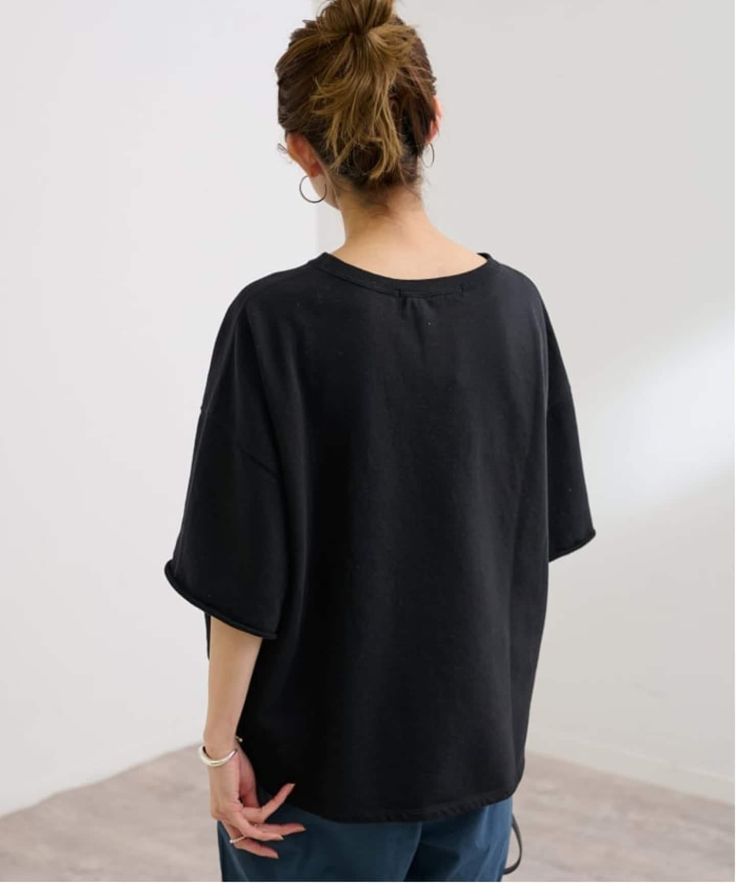 ≪新色 / 追加≫ミニ裏毛ハーフスリーブラウンドTee（Tシャツ