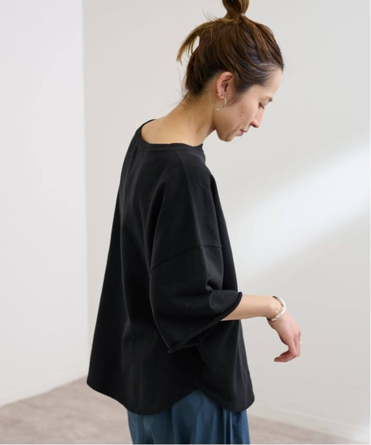 ≪新色 / 追加≫ミニ裏毛ハーフスリーブラウンドTee（Tシャツ