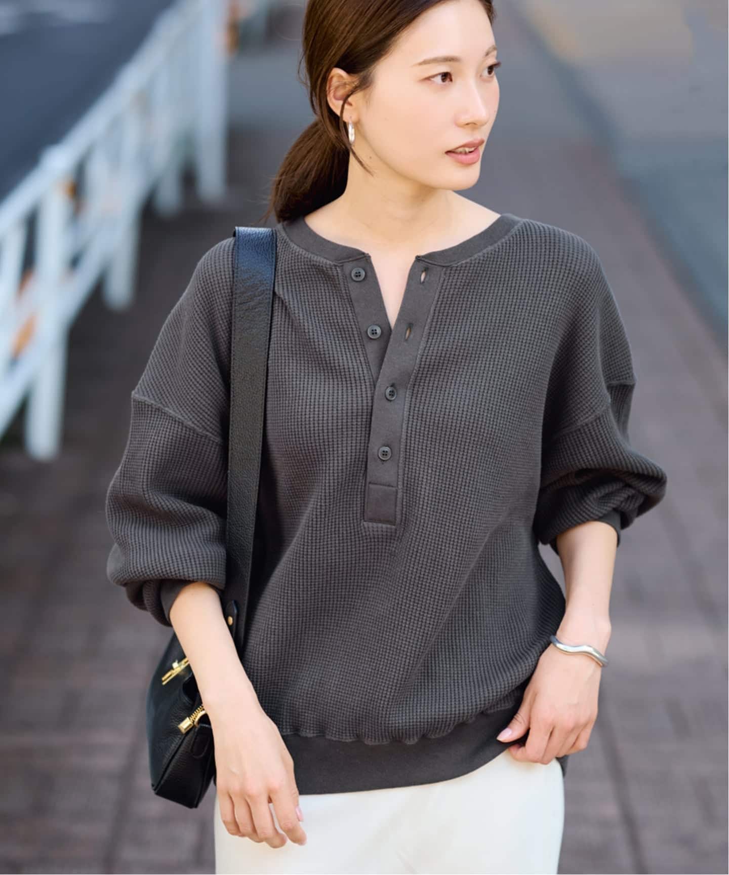 ≪WEB限定 / 追加≫ワッフルヘンリープルオーバー（Tシャツ