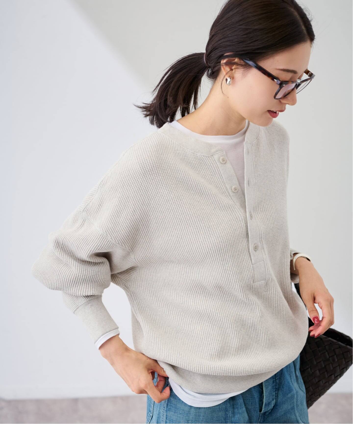 ≪WEB限定 / 追加≫ワッフルヘンリープルオーバー（Tシャツ