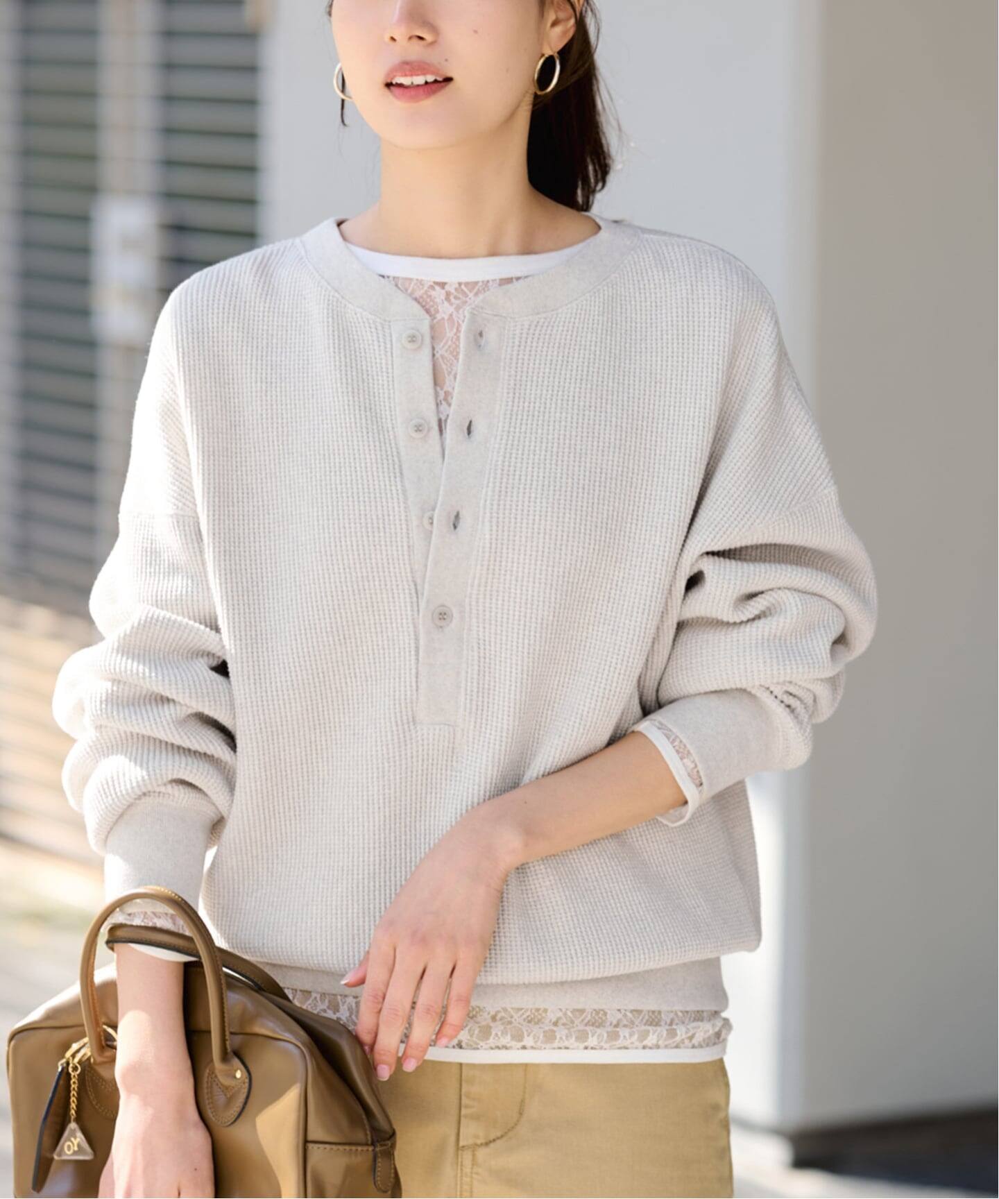 ≪WEB限定 / 追加予約≫ワッフルヘンリープルオーバー（Tシャツ