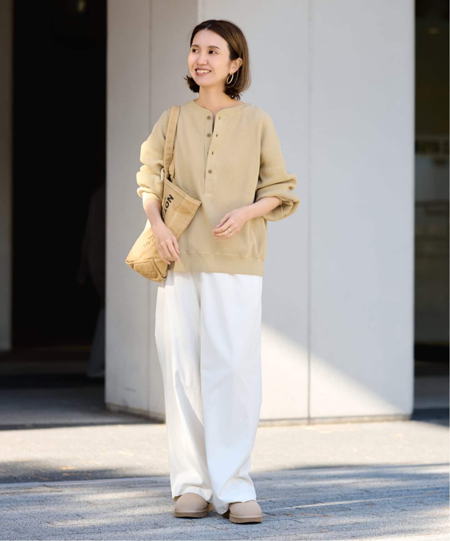 ≪WEB限定 / 追加≫ワッフルヘンリープルオーバー（Tシャツ