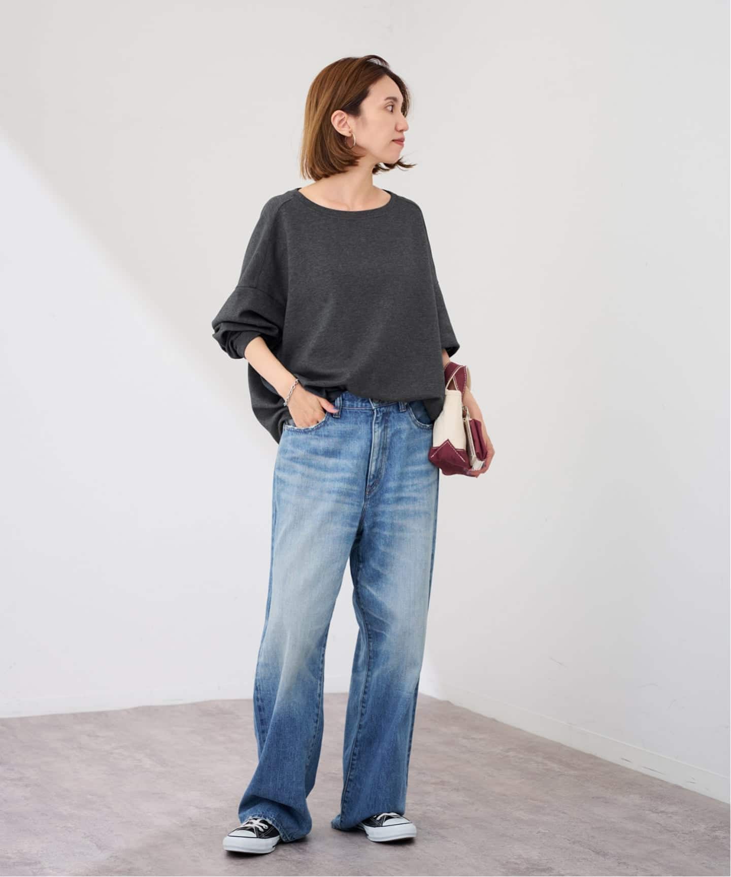 ≪一部カラーWEB限定 / 追加≫コクーンプルオーバー（Tシャツ