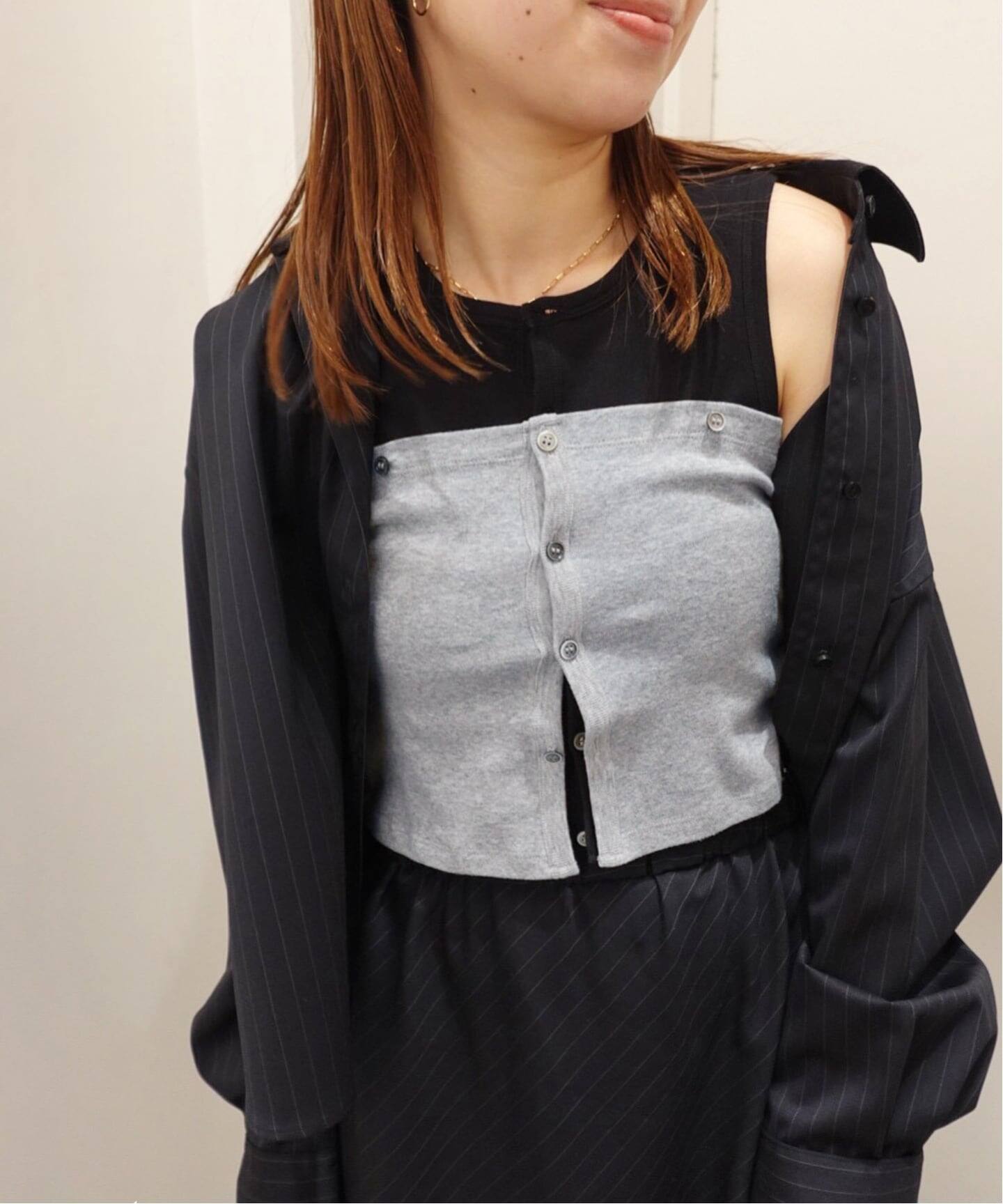 KAYLE/ケイル HIGH GAUGE RIB DETACHABLE タンクトップ（タンクトップ 