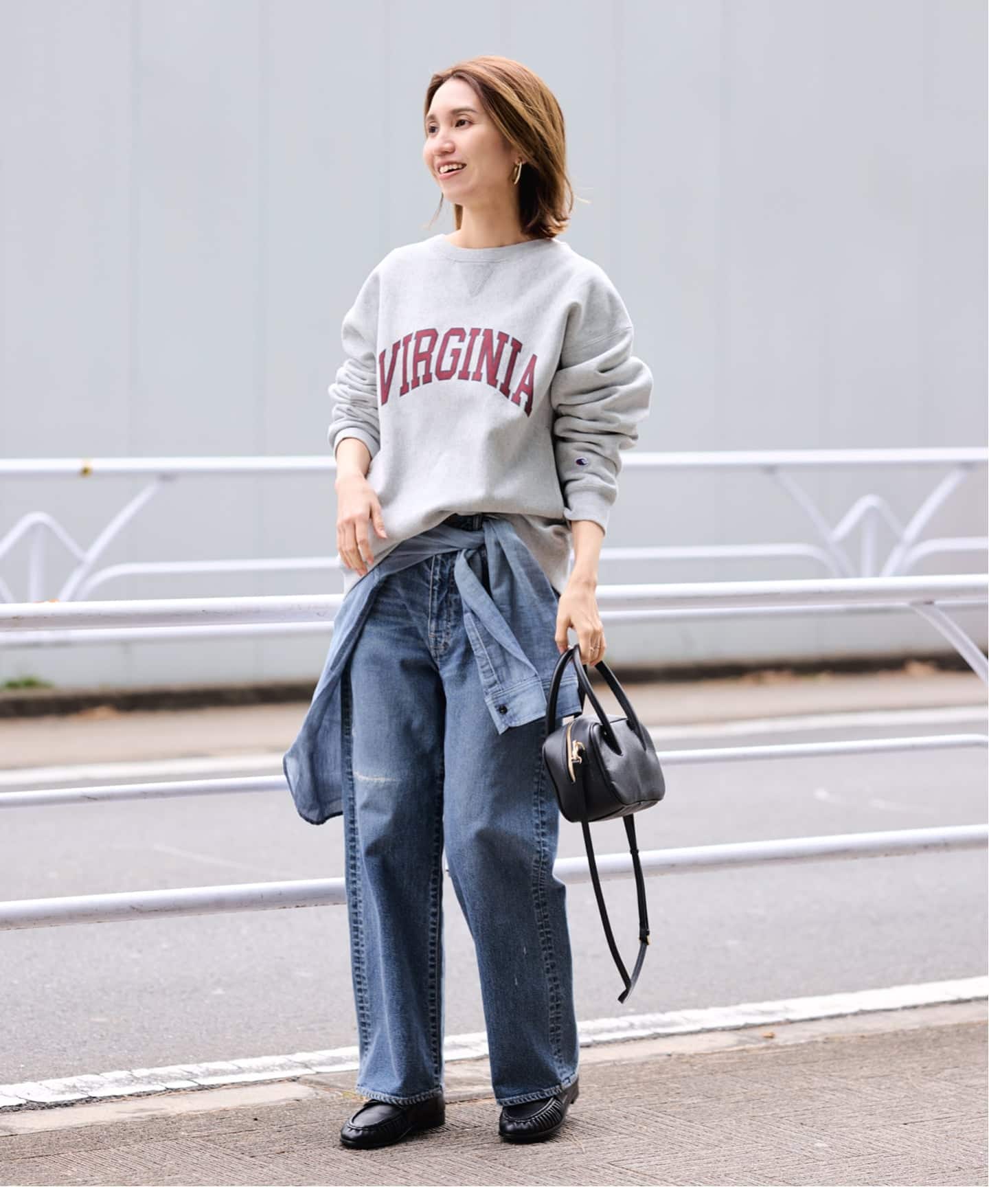 Champion 別注リバースウィーブ ロゴスウェットポケットプルオーバー