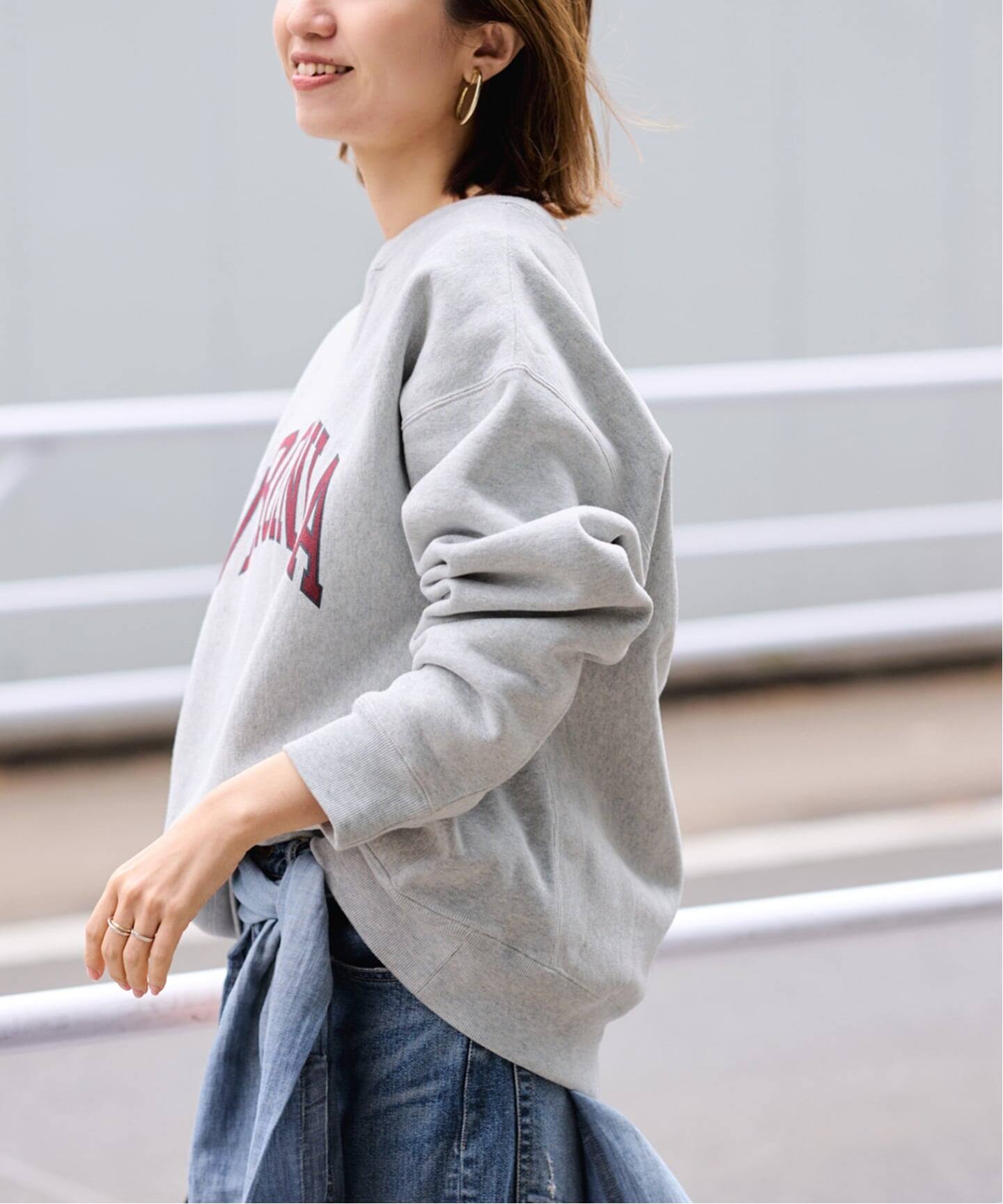 Champion 別注リバースウィーブ ロゴスウェットポケットプルオーバー 
