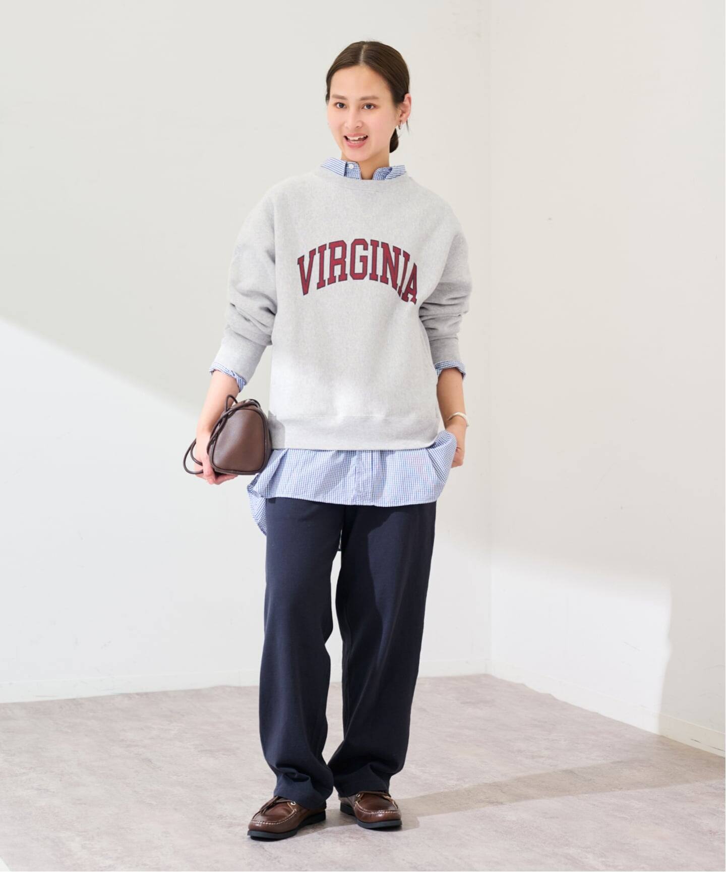 Champion 別注リバースウィーブ ロゴスウェットポケットプルオーバー