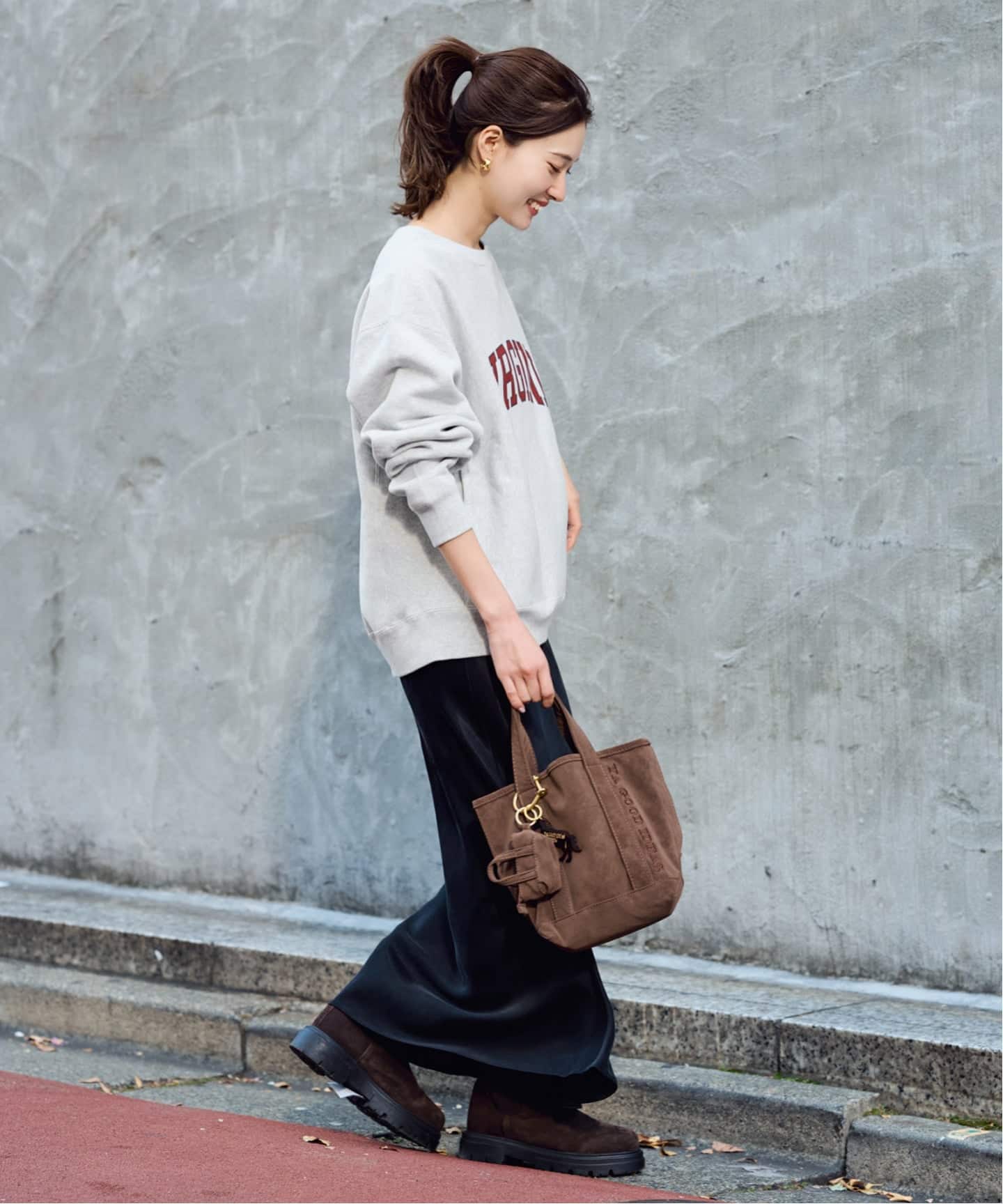 Champion 別注リバースウィーブ ロゴスウェットポケットプルオーバー