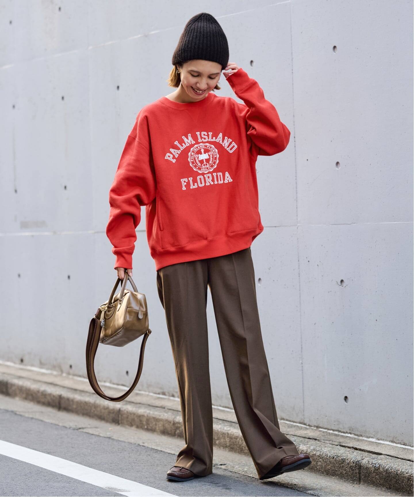 Champion 別注リバースウィーブ ロゴスウェットポケットプルオーバー 
