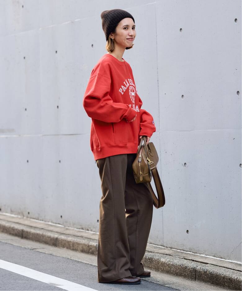 Champion 別注リバースウィーブ ロゴスウェットポケットプルオーバー 