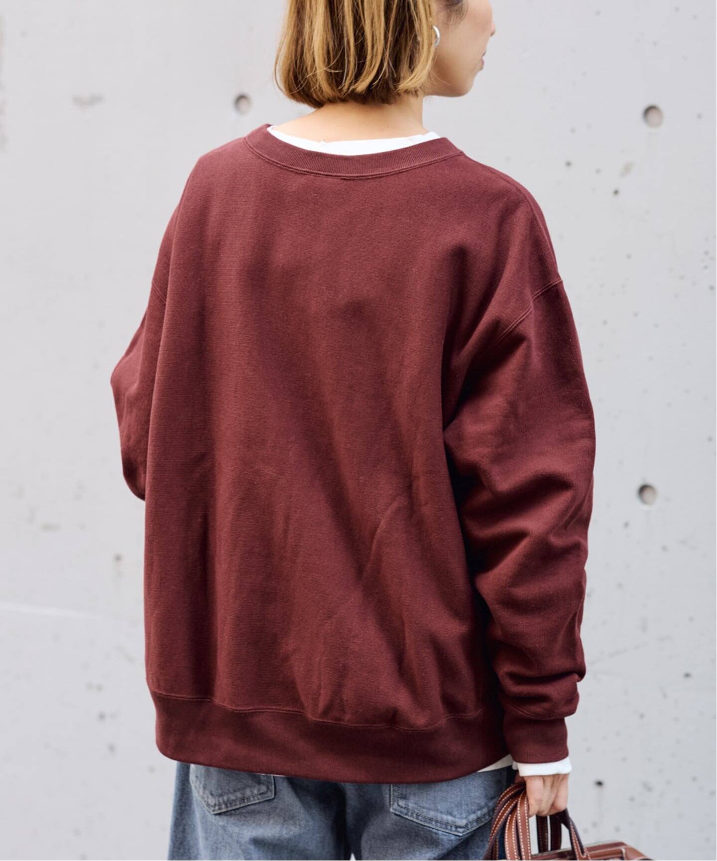 Champion 別注リバースウィーブ ロゴスウェットポケットプルオーバー 