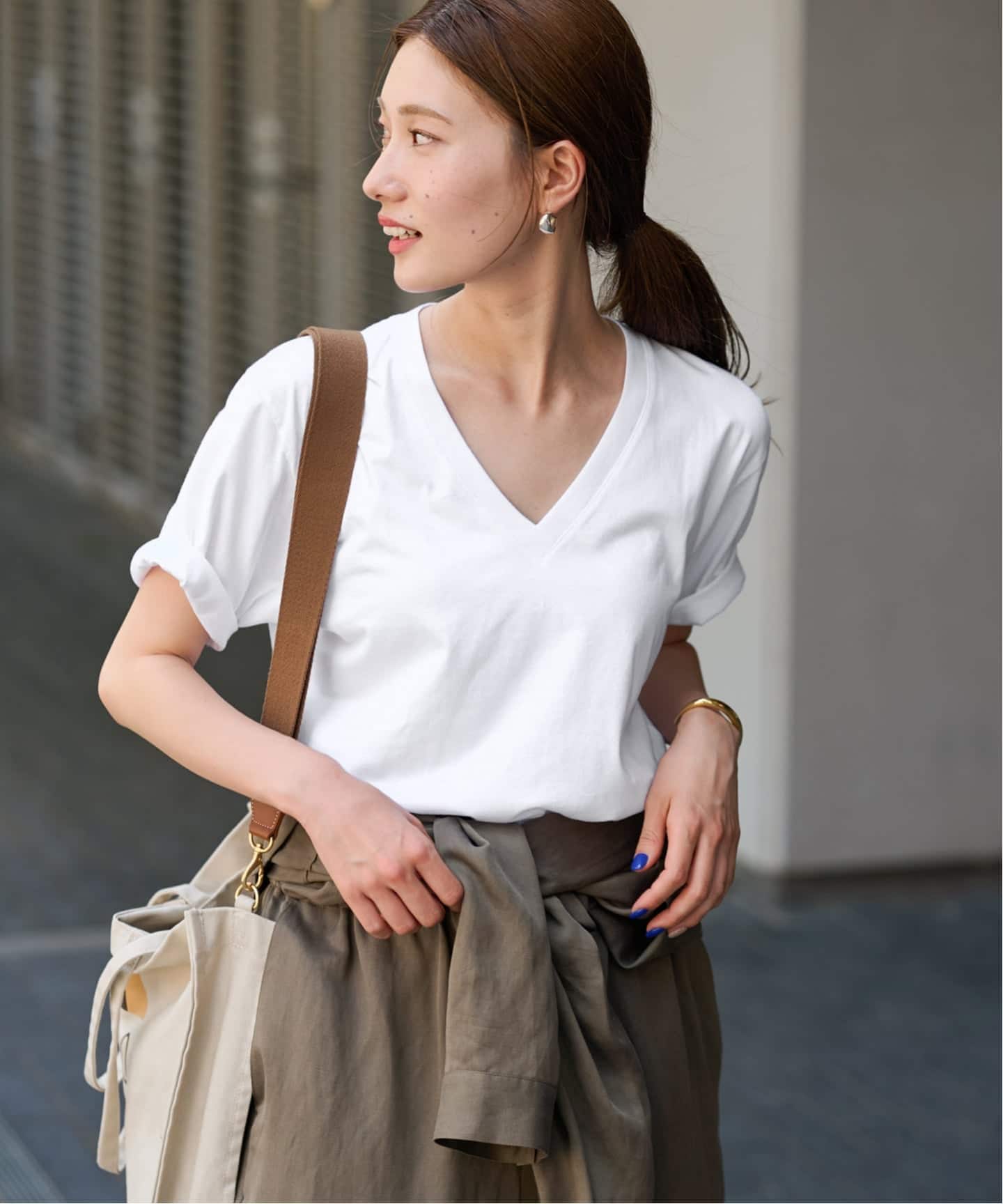 ≪追加≫LOEFF/ロエフ 別注 Vネック TEE（Tシャツ／カットソー