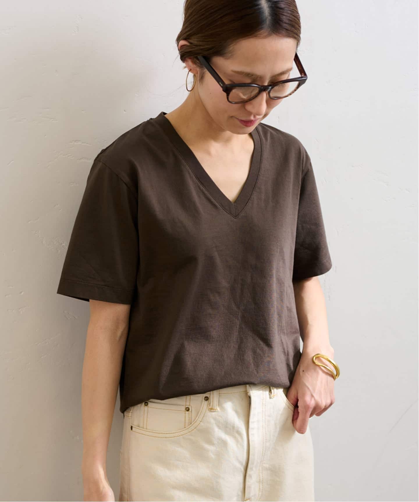 FRAMeWORK LOEFF/ロエフ別注VネックTEE ≪追加≫LOEFF/ロエフ 別注 Vネック TEE（Tシャツ／カットソー