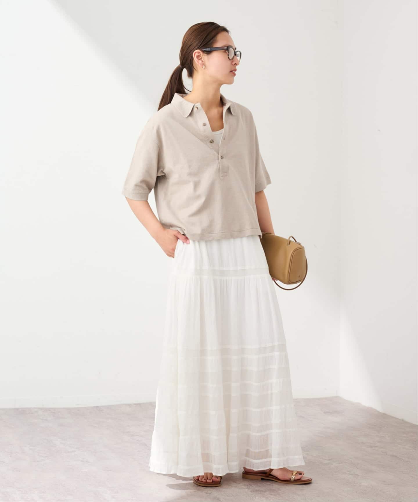 LOEFF/ロエフ 別注リネンコットンポロシャツ（Tシャツ／カットソー