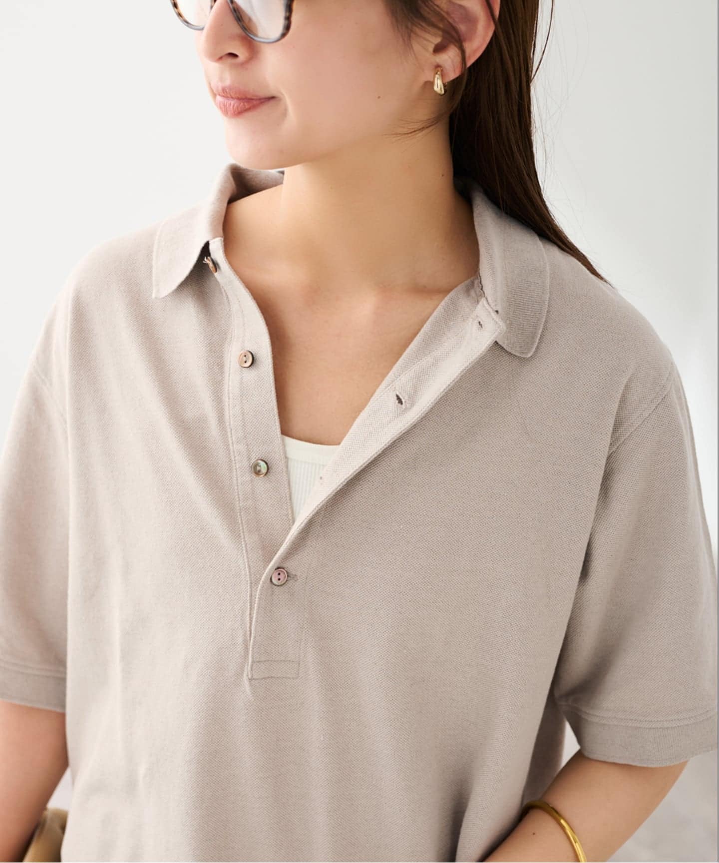 LOEFF/ロエフ 別注リネンコットンポロシャツ（Tシャツ／カットソー