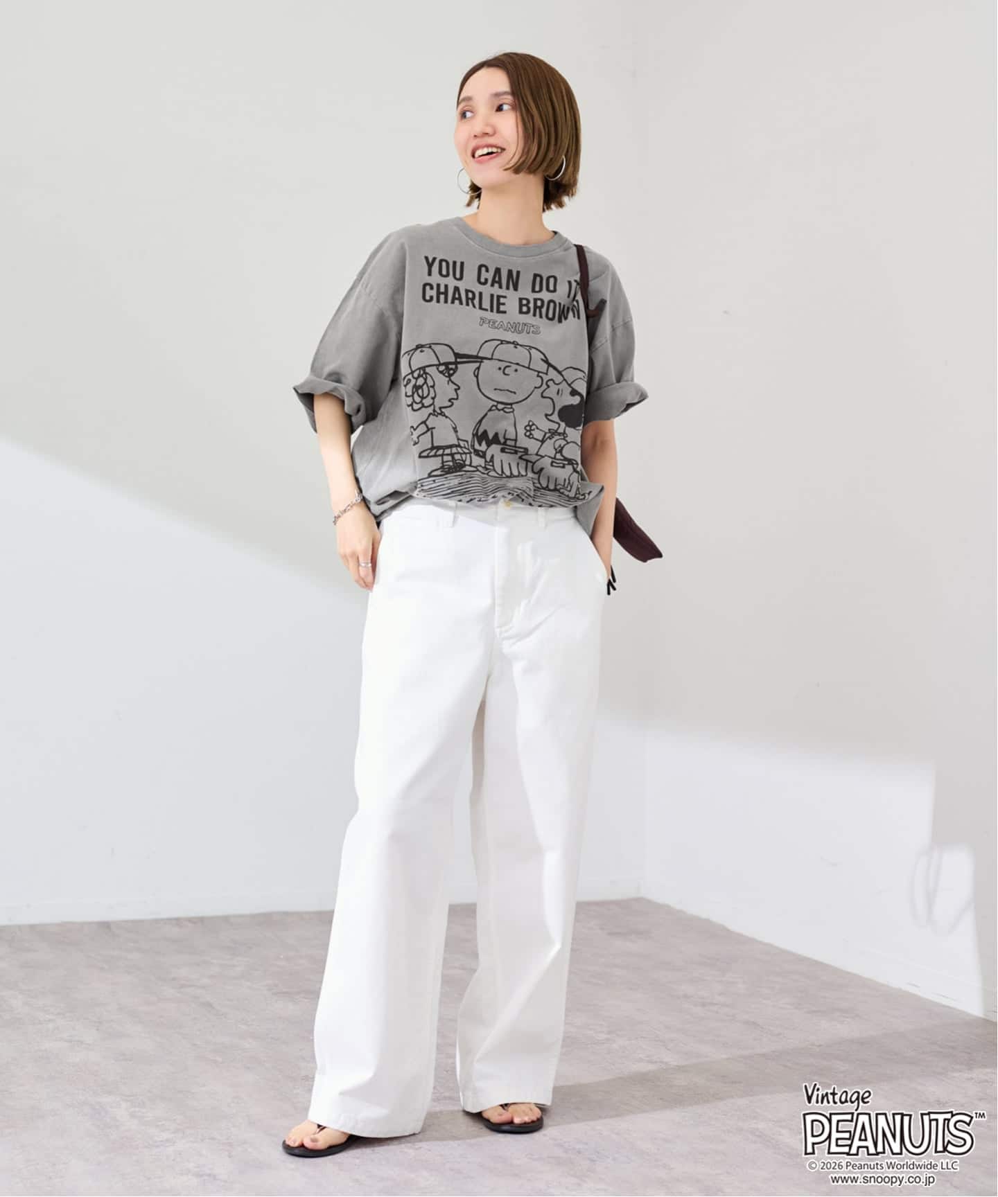 JOHNBULL/ジョンブル PENUTS YOU CAN DO IT T（Tシャツ／カットソー