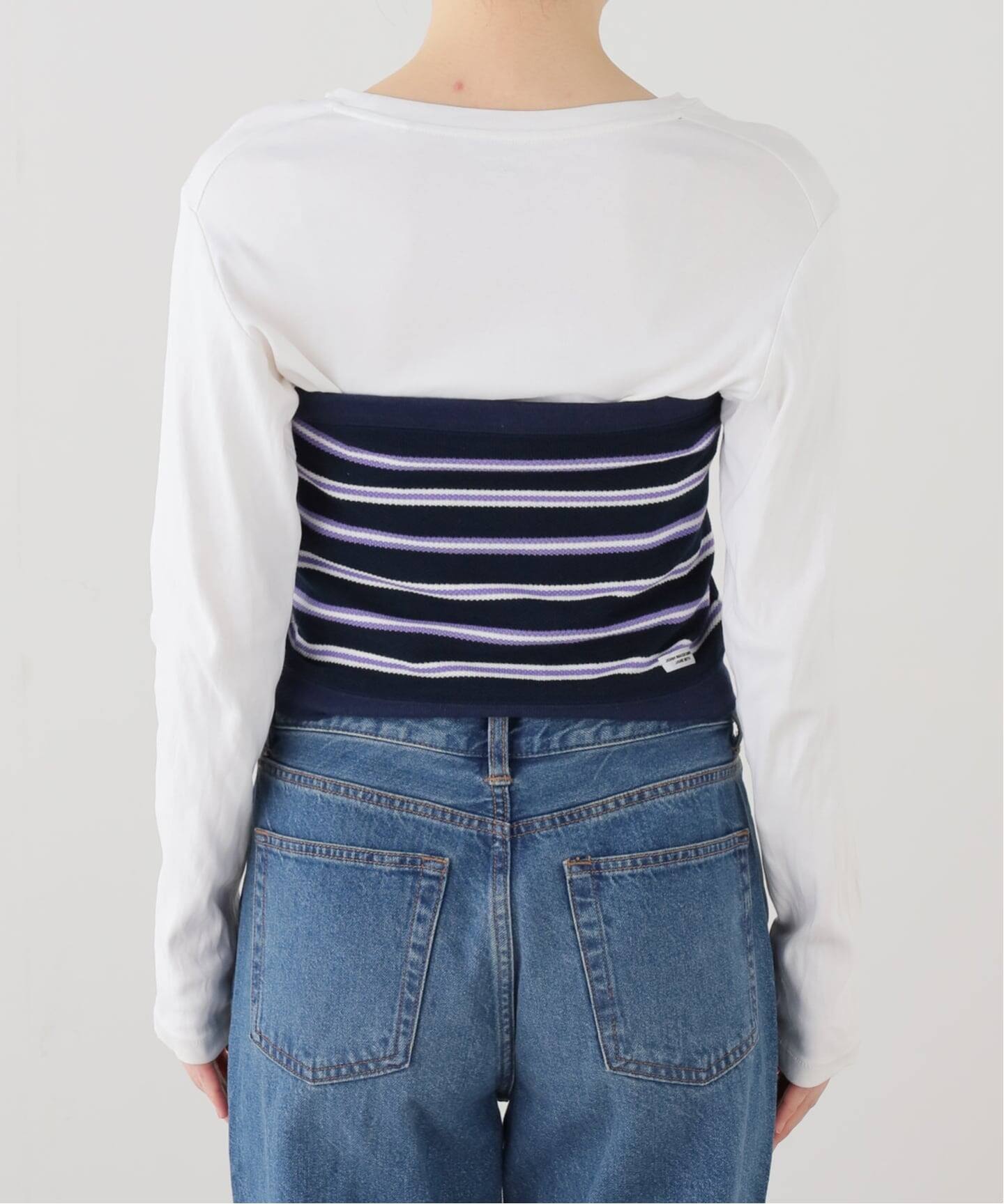 jane smith タンク COTTON VELOUR UP AND DOWN TANK TOP