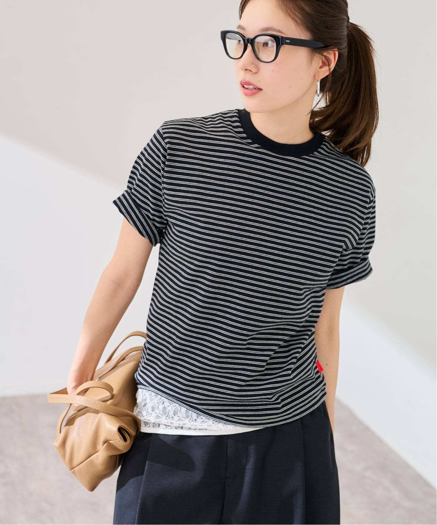 Healthknit/ヘルスニット classic border cn ss（Tシャツ／カットソー 