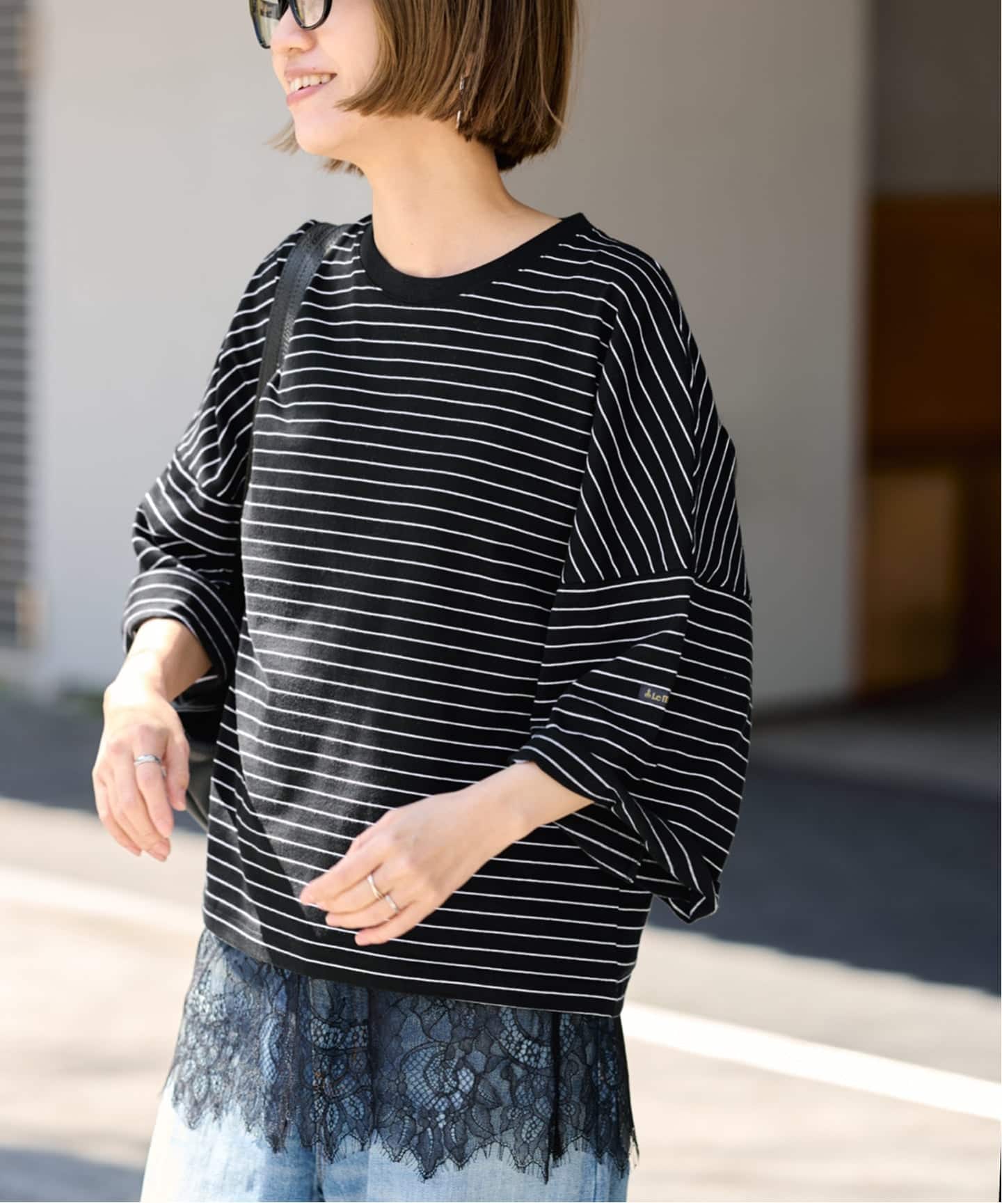 ≪新色 / 追加≫Le minor/ルミノア 別注ドロップショルダー（Tシャツ