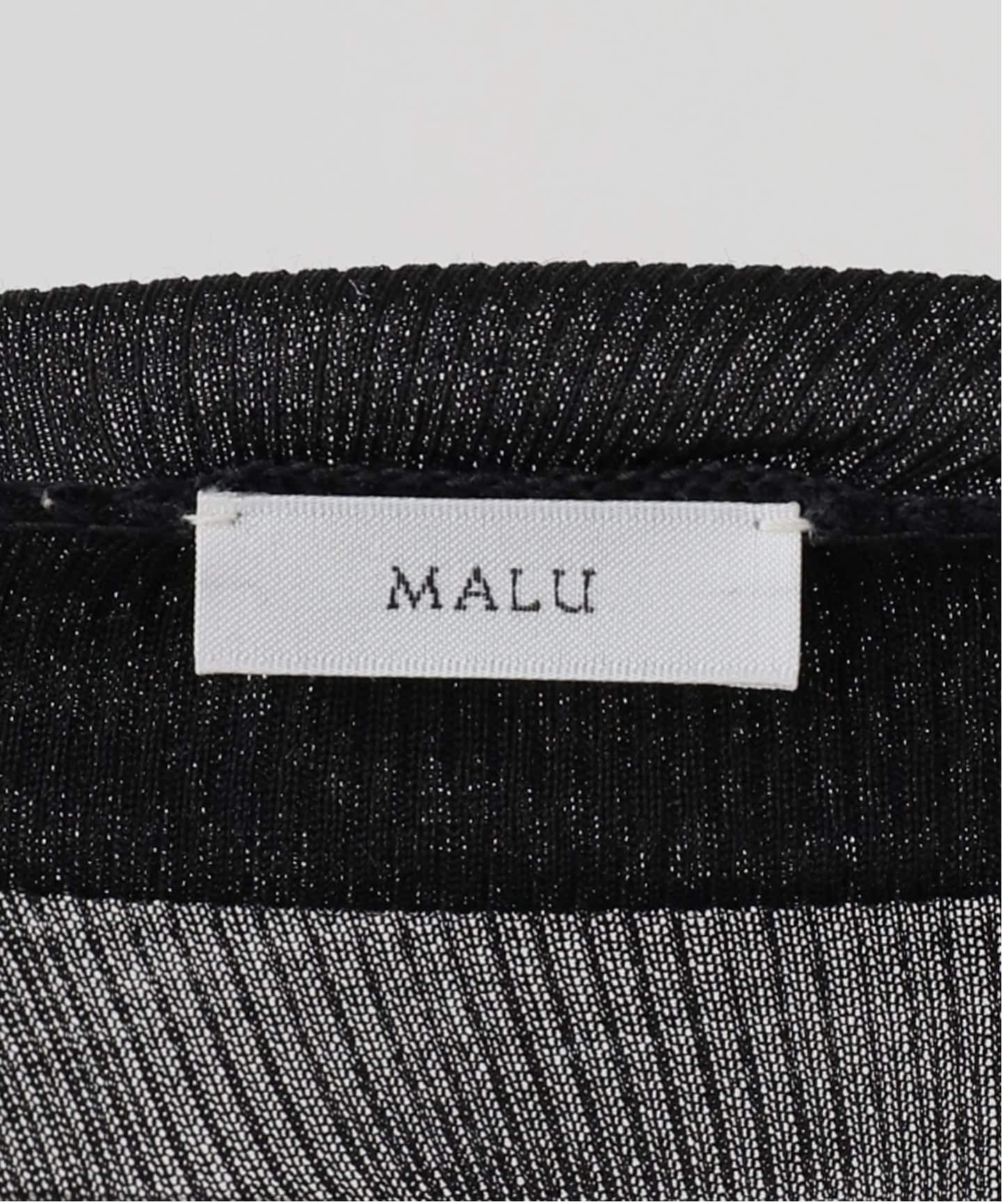 MALU olivia 2way SILKスクープネック ロンTEE（Tシャツ／カットソー
