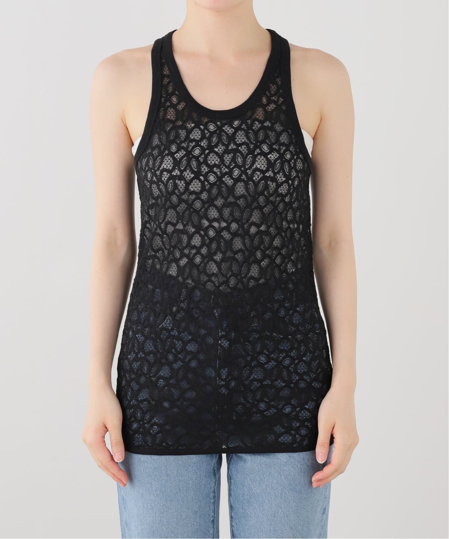 IRONING/アイロニング round lace タンクトップ（タンクトップ