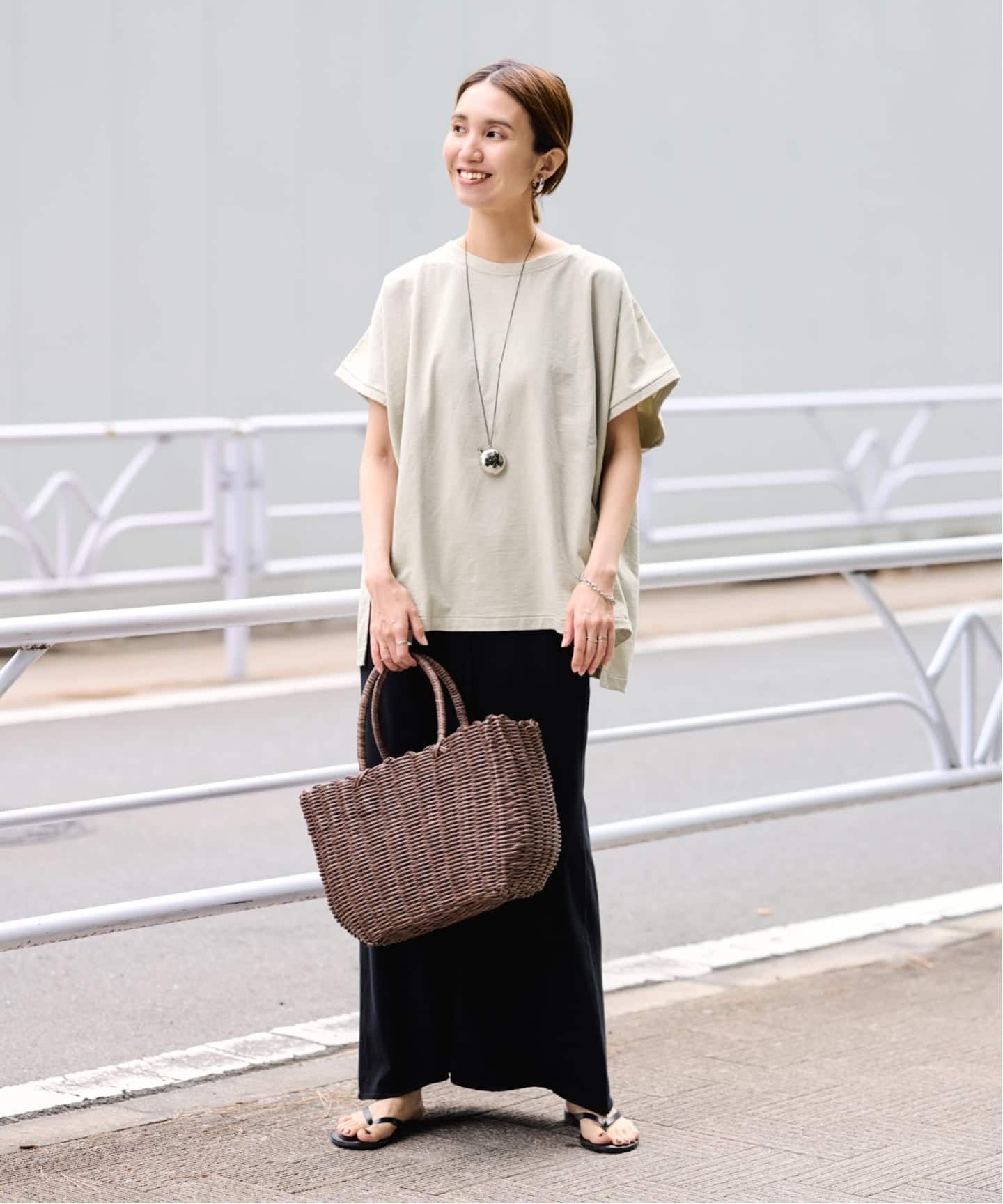 グレイコード フレームワーク取扱 23SS EVA RELAXED TEE GREYCHORD/グレーコード 別注フットボールTEE（Tシャツ／カットソー