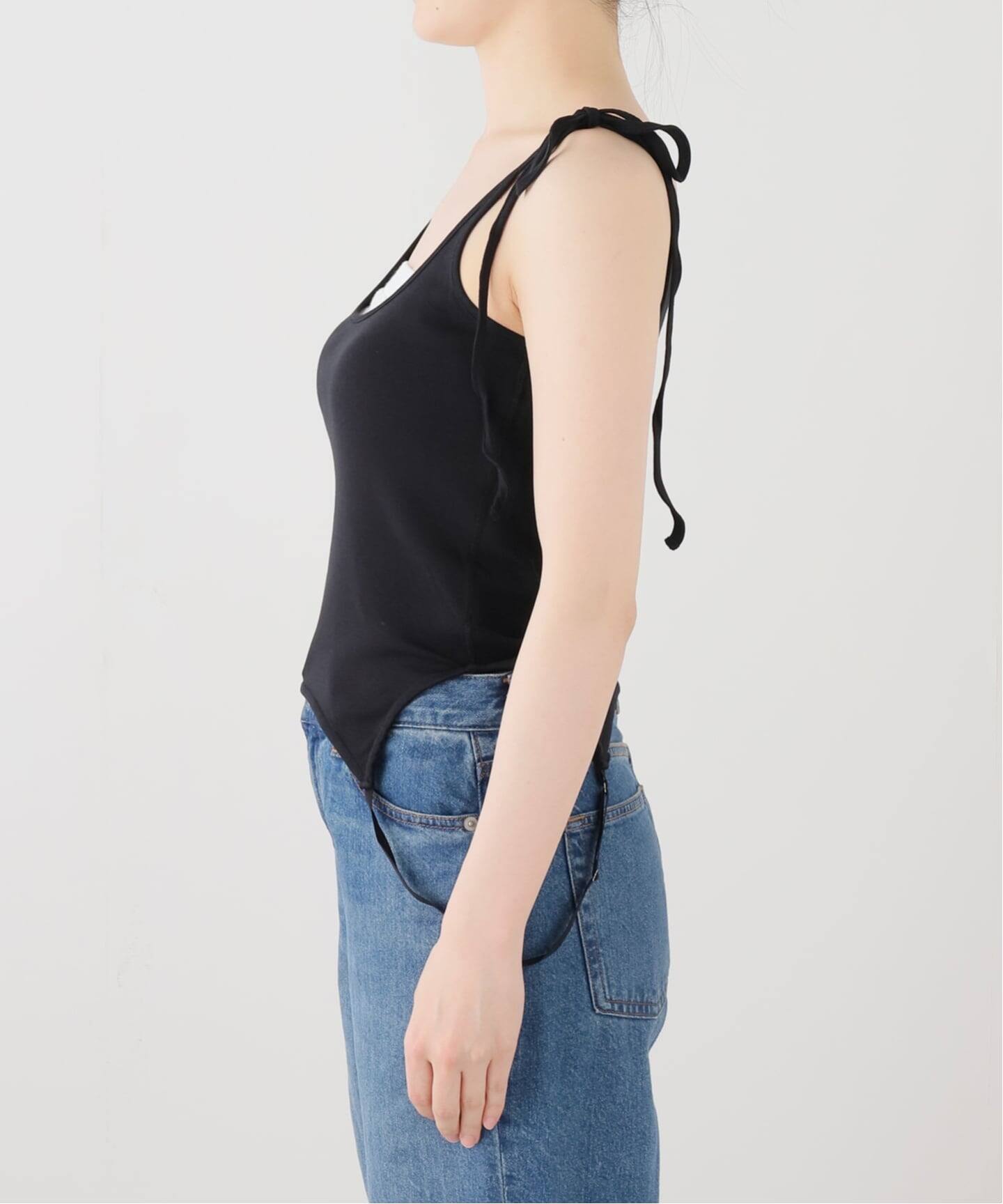 JANE SMITH cotton updown ribbon cami（Tシャツ／カットソー