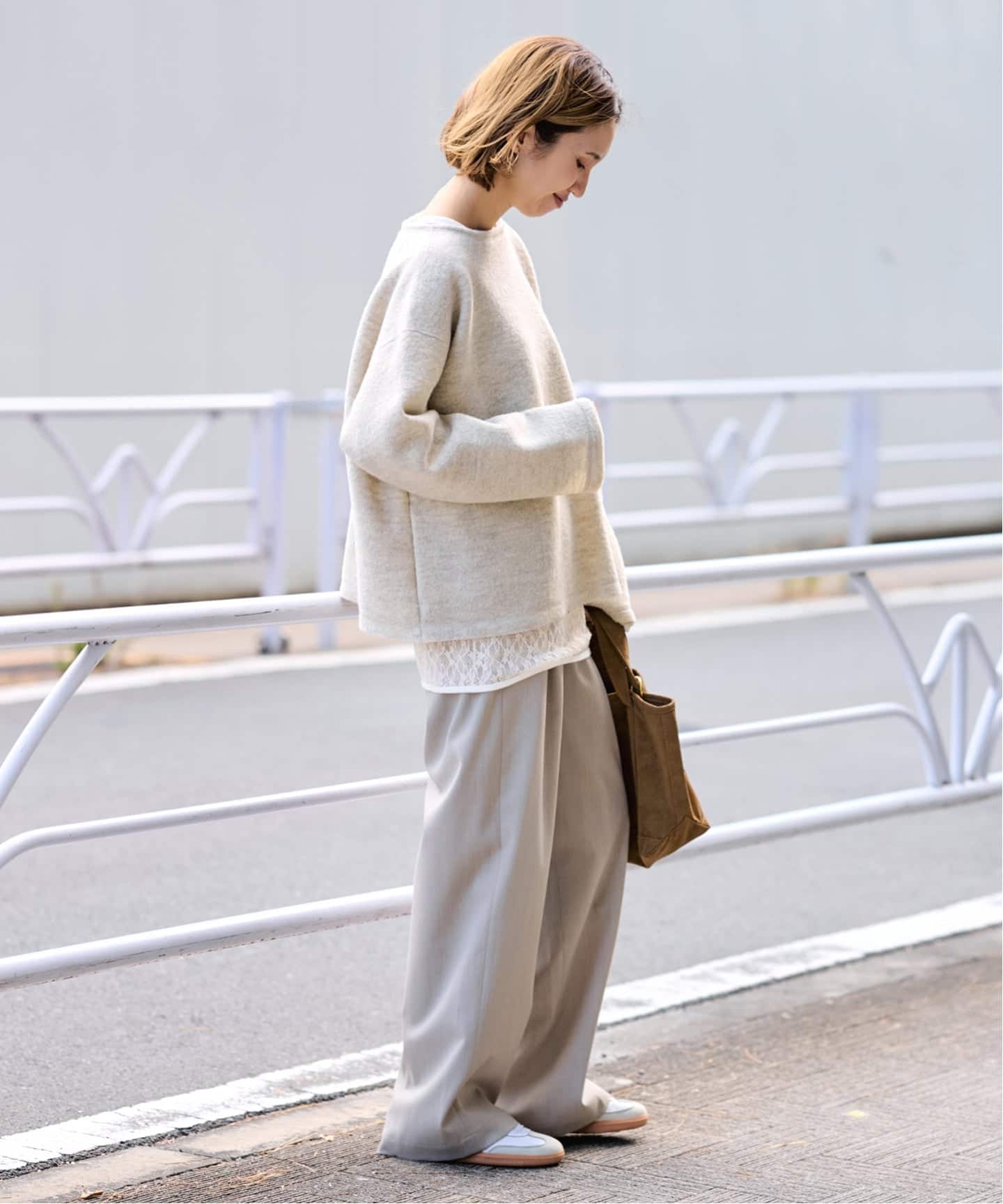 ≪追加≫IRONING/アイロニング flower lace ロングスリーブ（Tシャツ