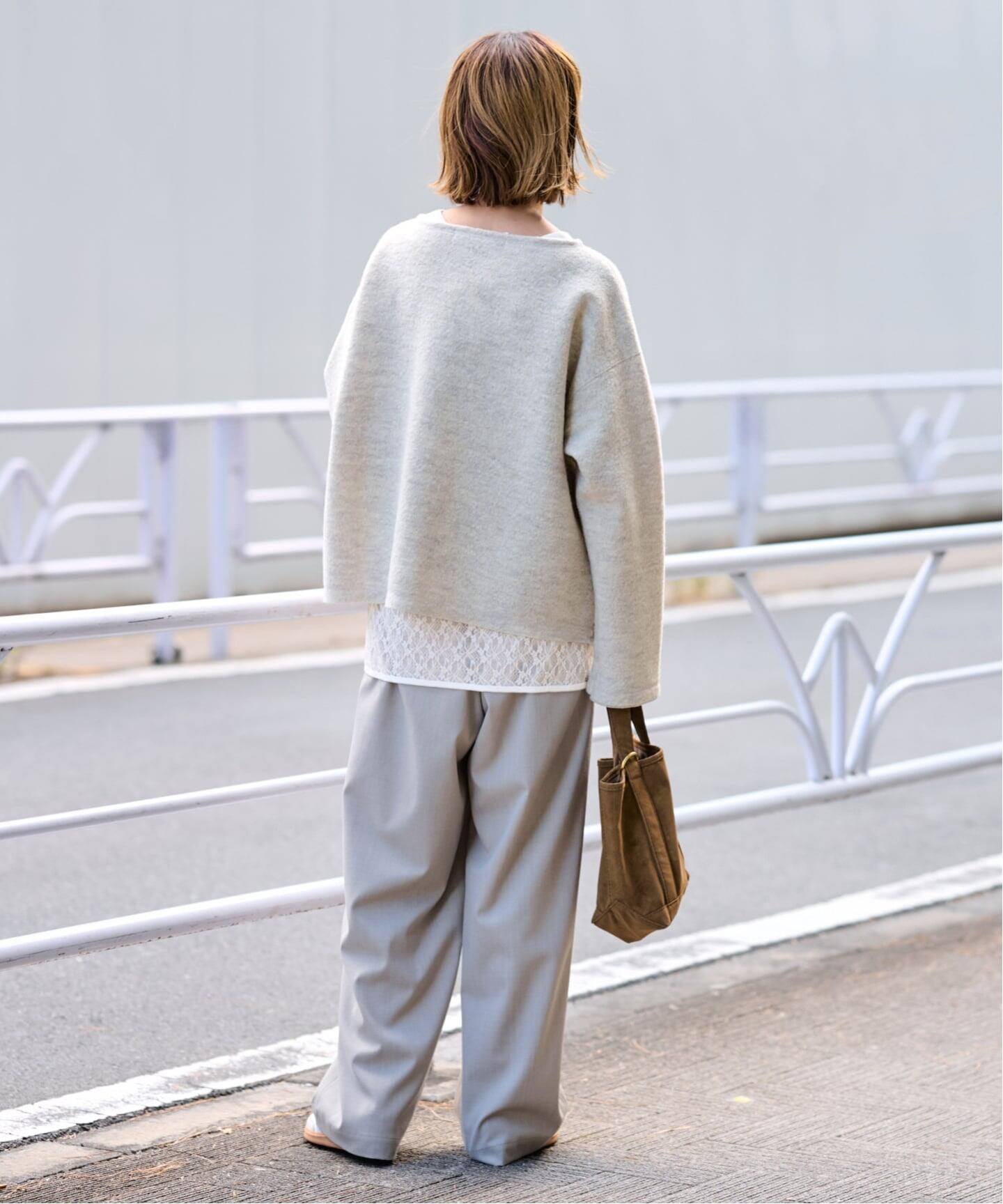 ≪追加≫IRONING/アイロニング flower lace ロングスリーブ（Tシャツ