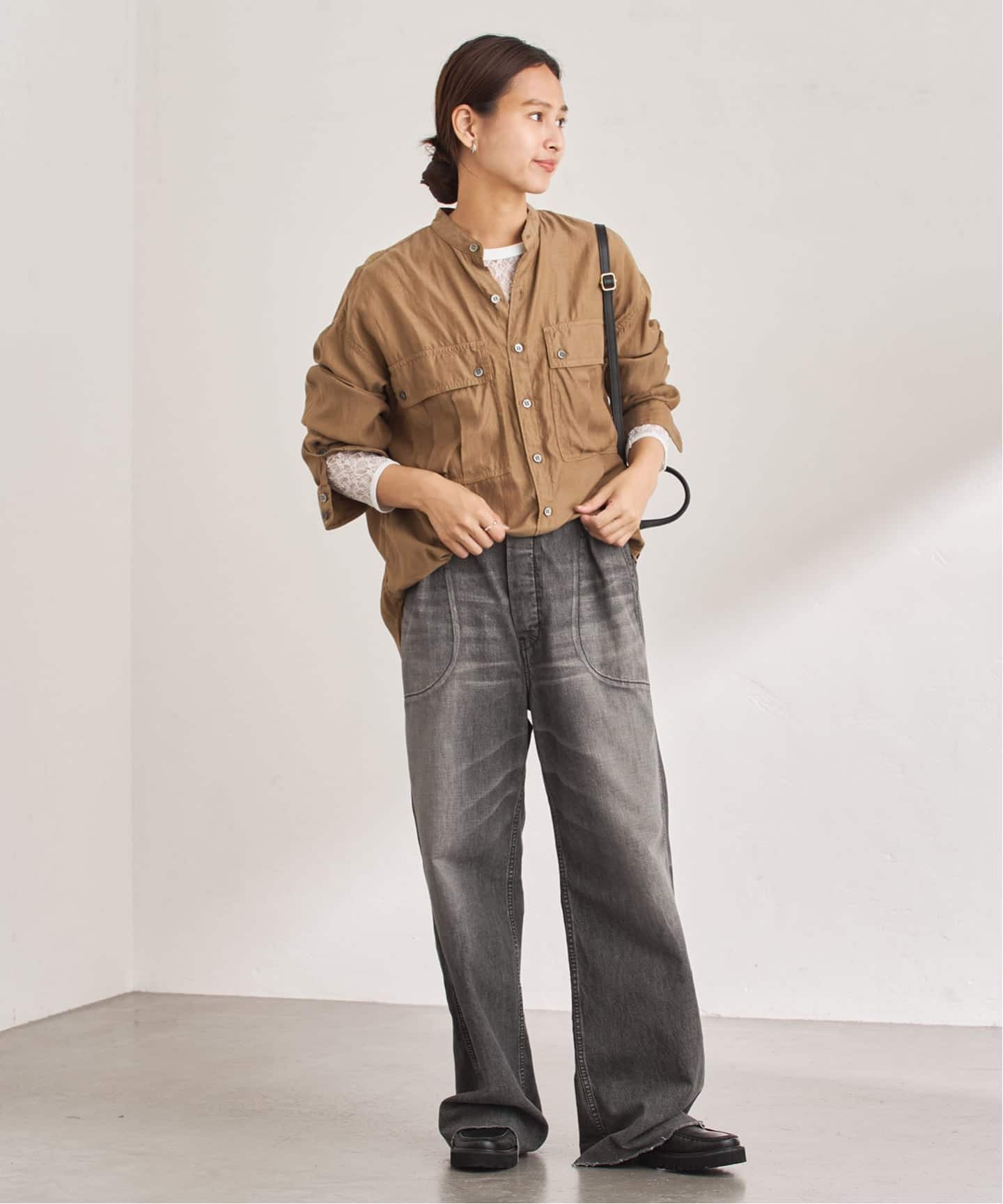 ≪追加≫IRONING/アイロニング flower lace ロングスリーブ（Tシャツ