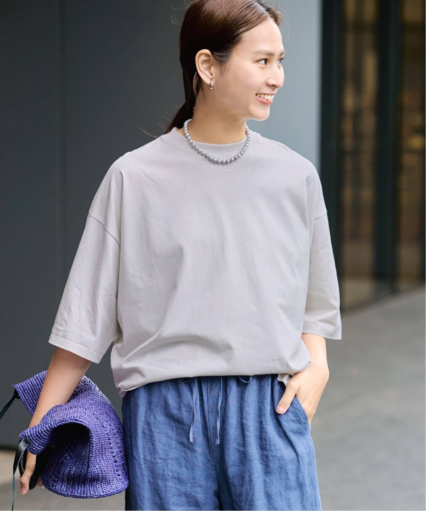 ATON/エイトン SUVIN 60/2 WIDE SLEEVE T-SHIRT（Tシャツ／カットソー