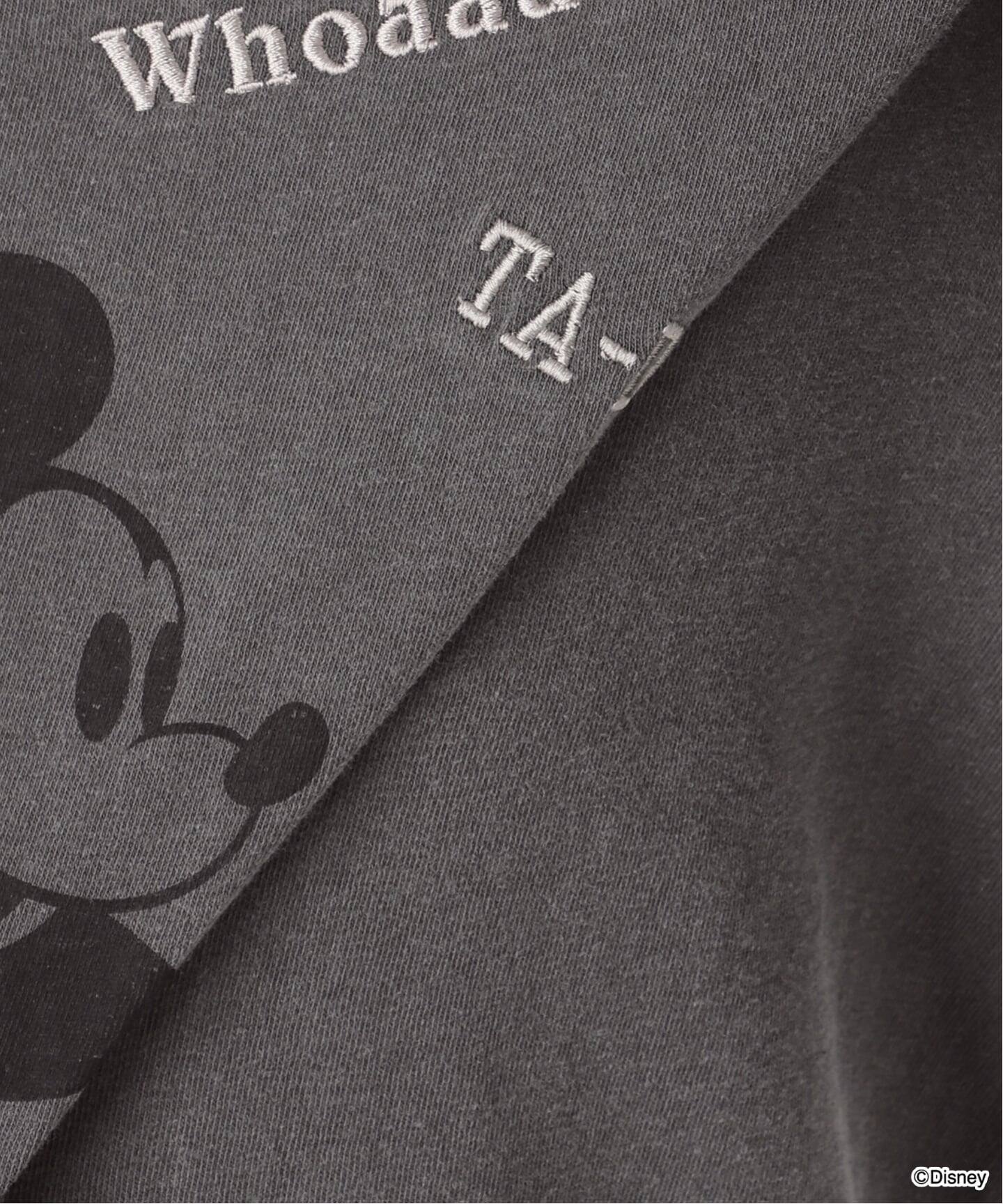 WIFFLE 別注［Mickey Mouse］embroidery ロンT（Tシャツ／カットソー 