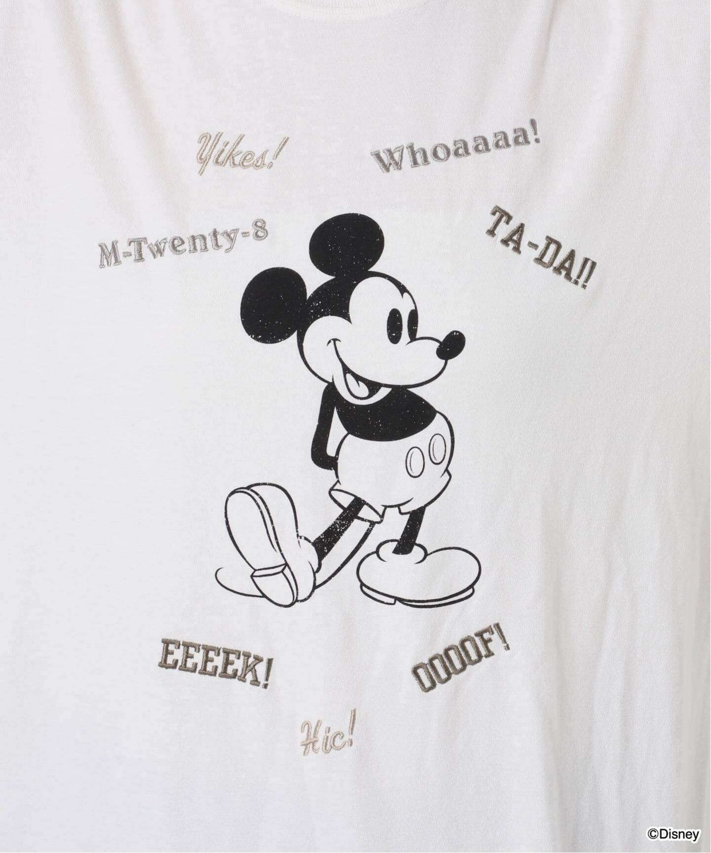 WIFFLE 別注［Mickey Mouse］embroidery ロンT（Tシャツ／カットソー