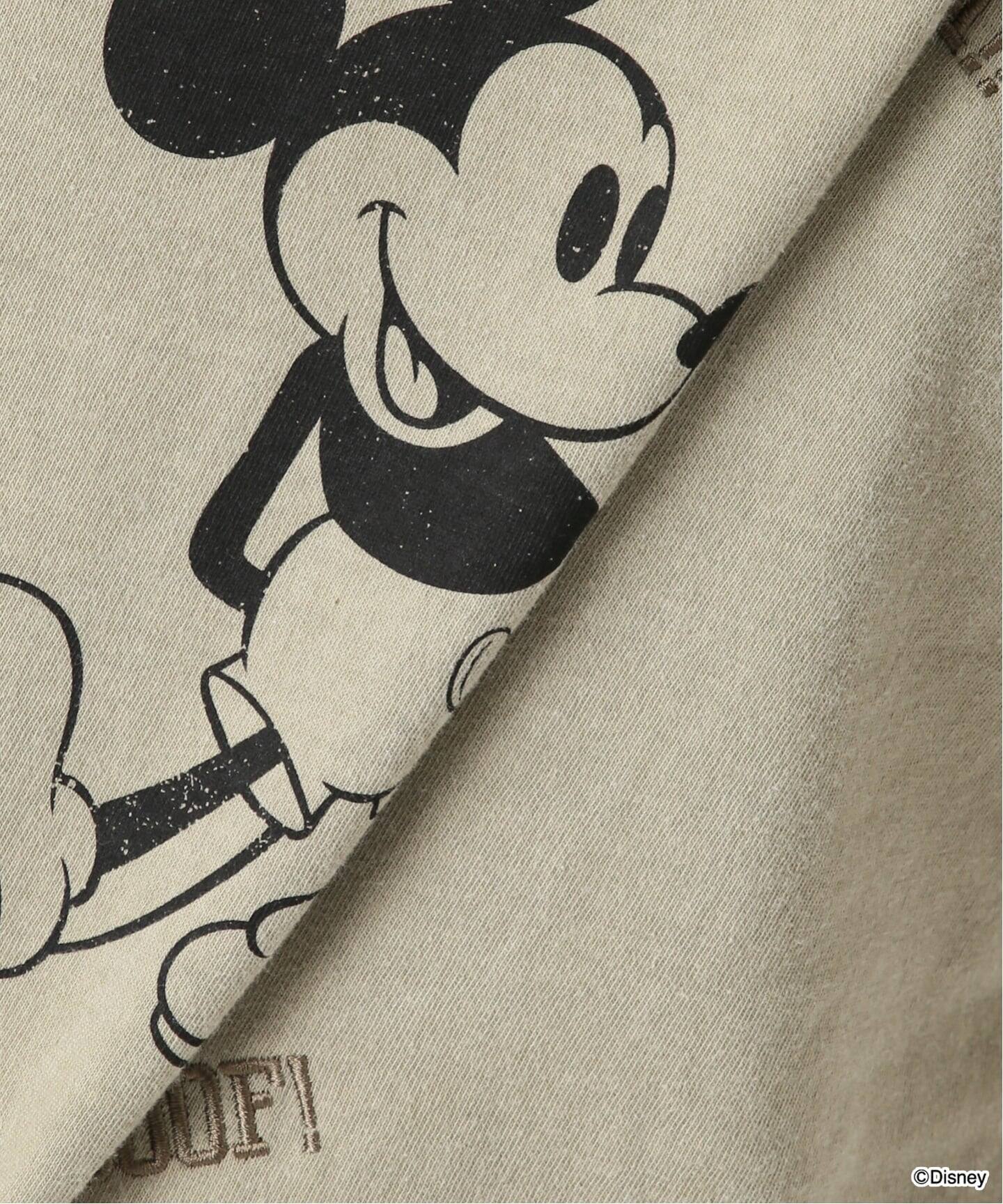 WIFFLE 別注［Mickey Mouse］embroidery ロンT（Tシャツ／カットソー