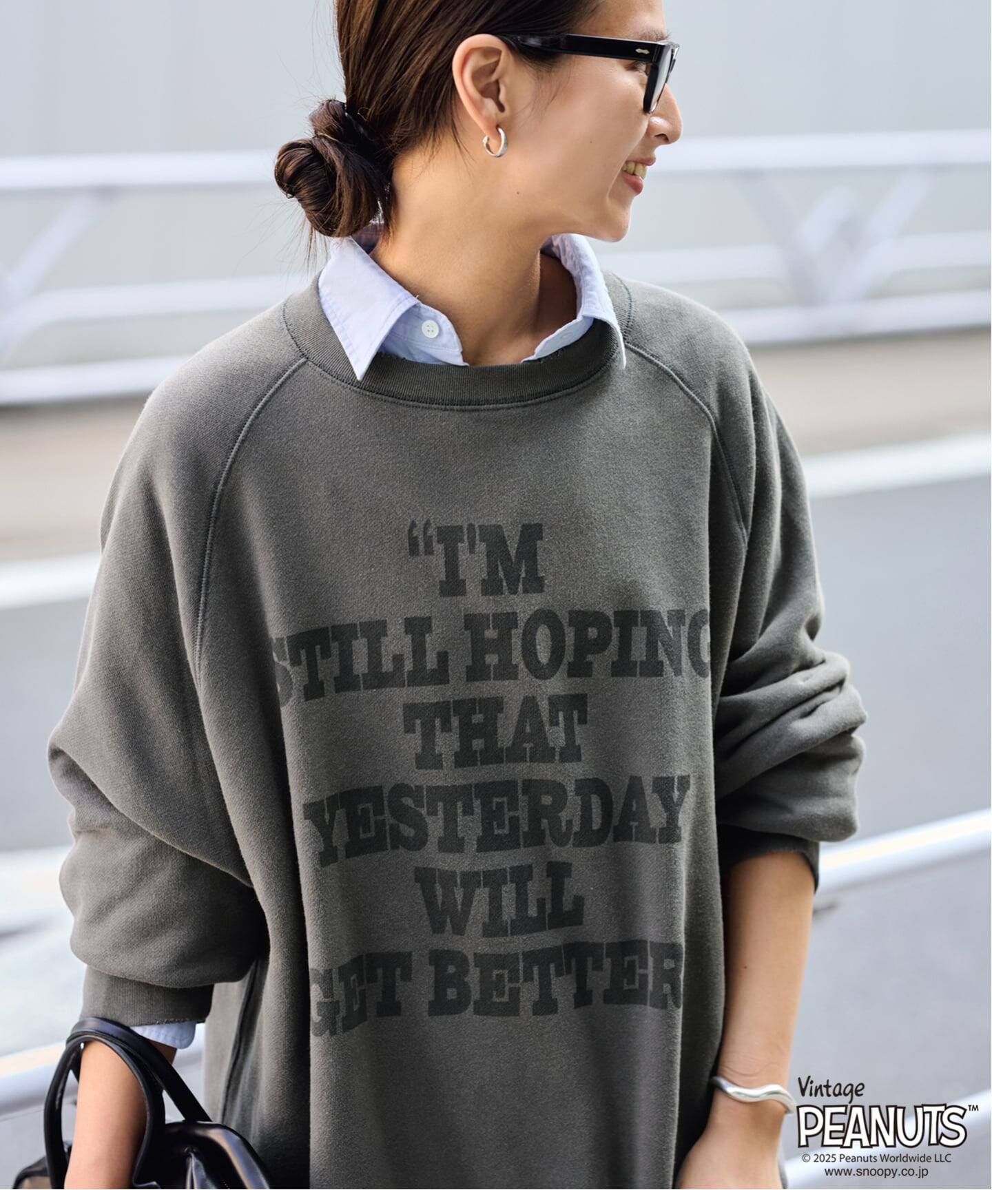 ≪追加予約≫MEAN MACHINE AGE 別注 PEANUTS VTG CREW SWT ”CHARLIE 