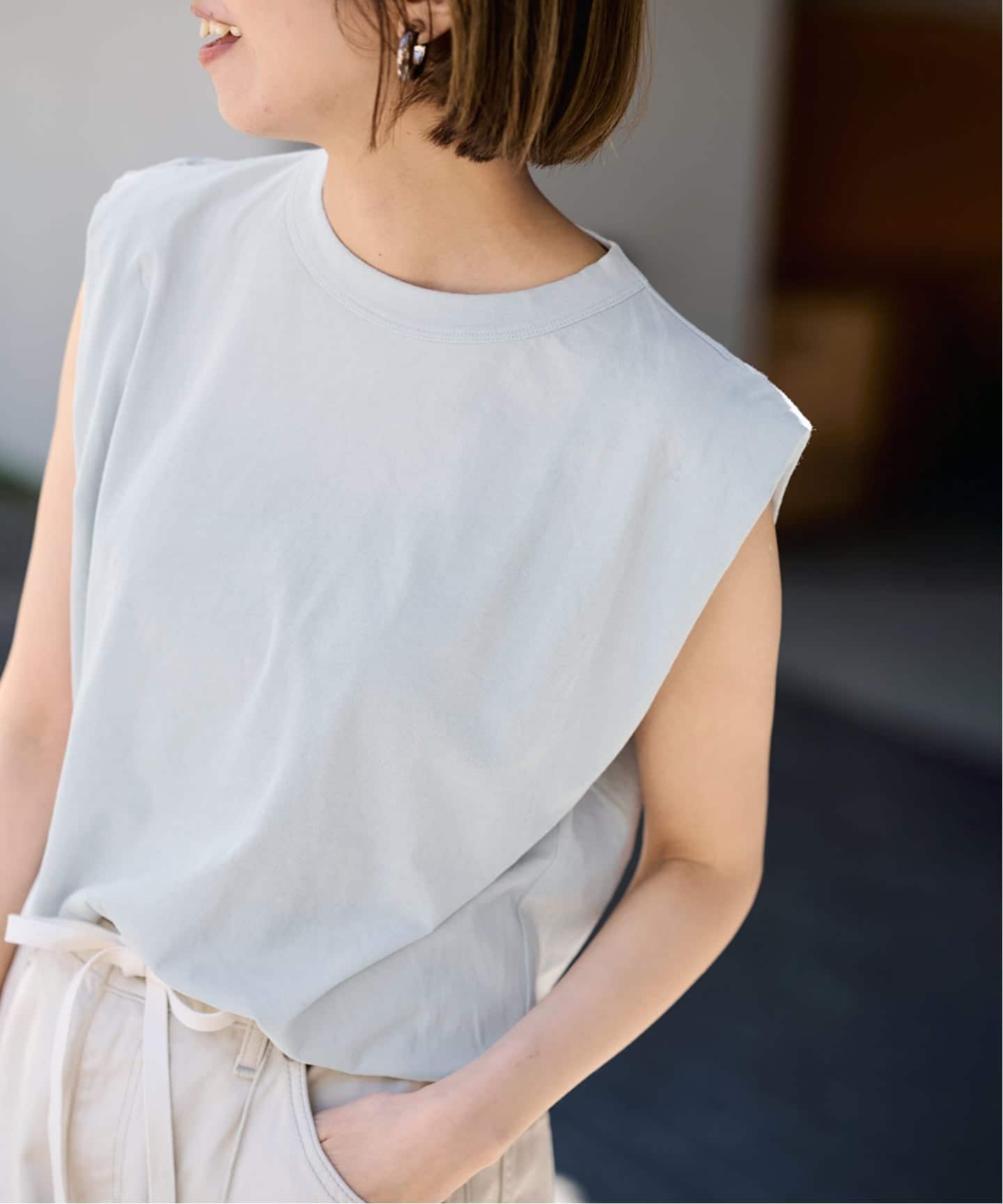 ≪追加≫ATON /エイトンFRESCA SINGLE JERSEY タンクトップ（Tシャツ