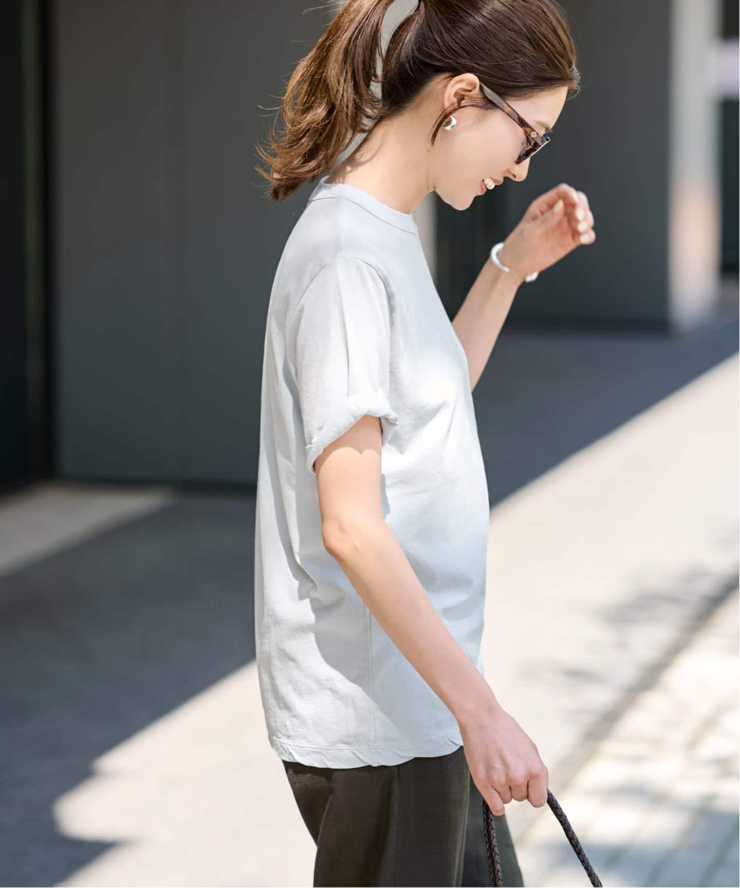 その他 T ≪追加≫ATON/エイトン FRESCA SINGLE JERSEY STANDARD Tシャツ（T
