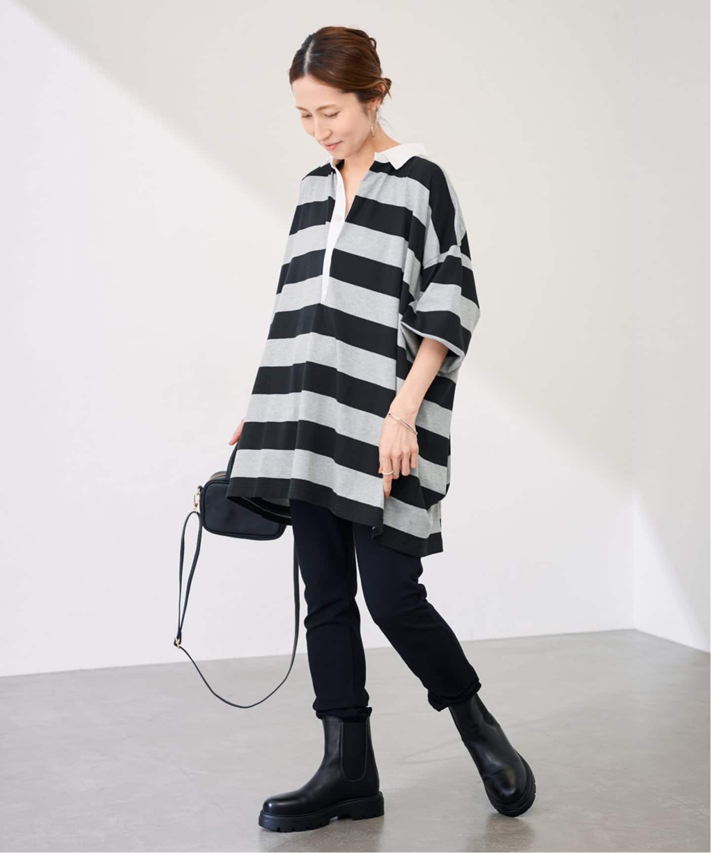新品　未使用　onit/オニット 別注OVERSIZE ボーダーラガーシャツ ≪WEB限定 / 追加予約≫ONIT/オニット 別注OVERSIZE ボーダーラガー