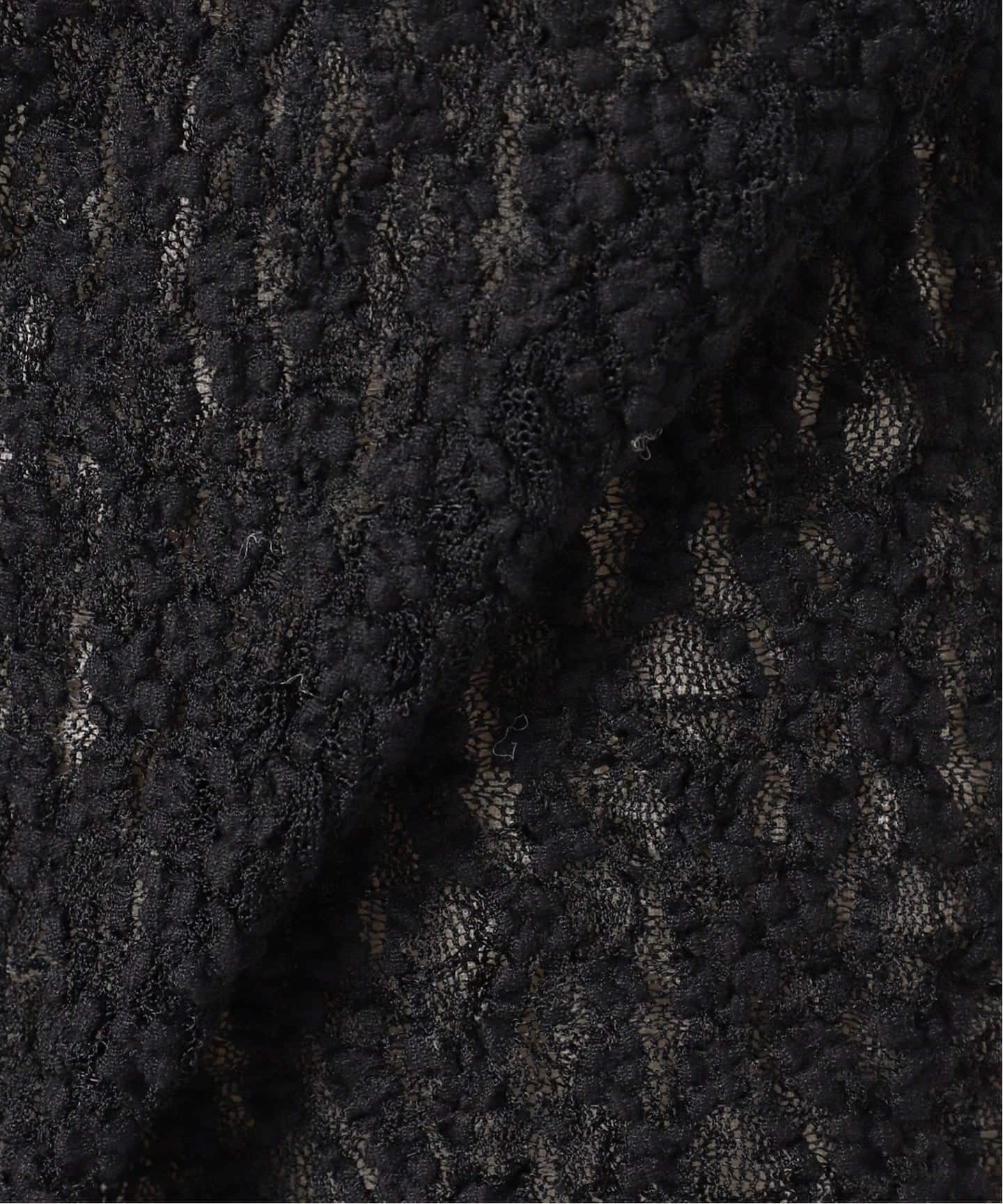 IRONING/アイロニング FLORAL SHIRRED LACE タンクトップ（タンク
