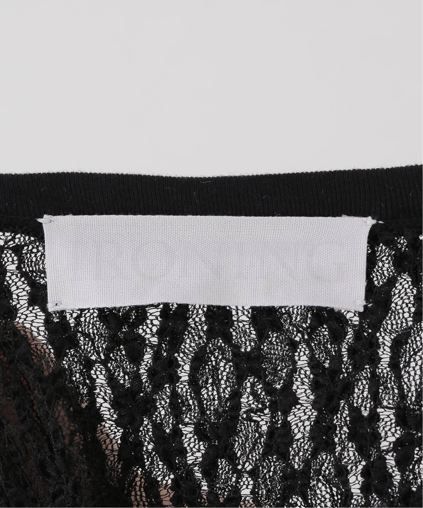 IRONING/アイロニング FLORAL SHIRRED LACE ロングスリーブ（Tシャツ